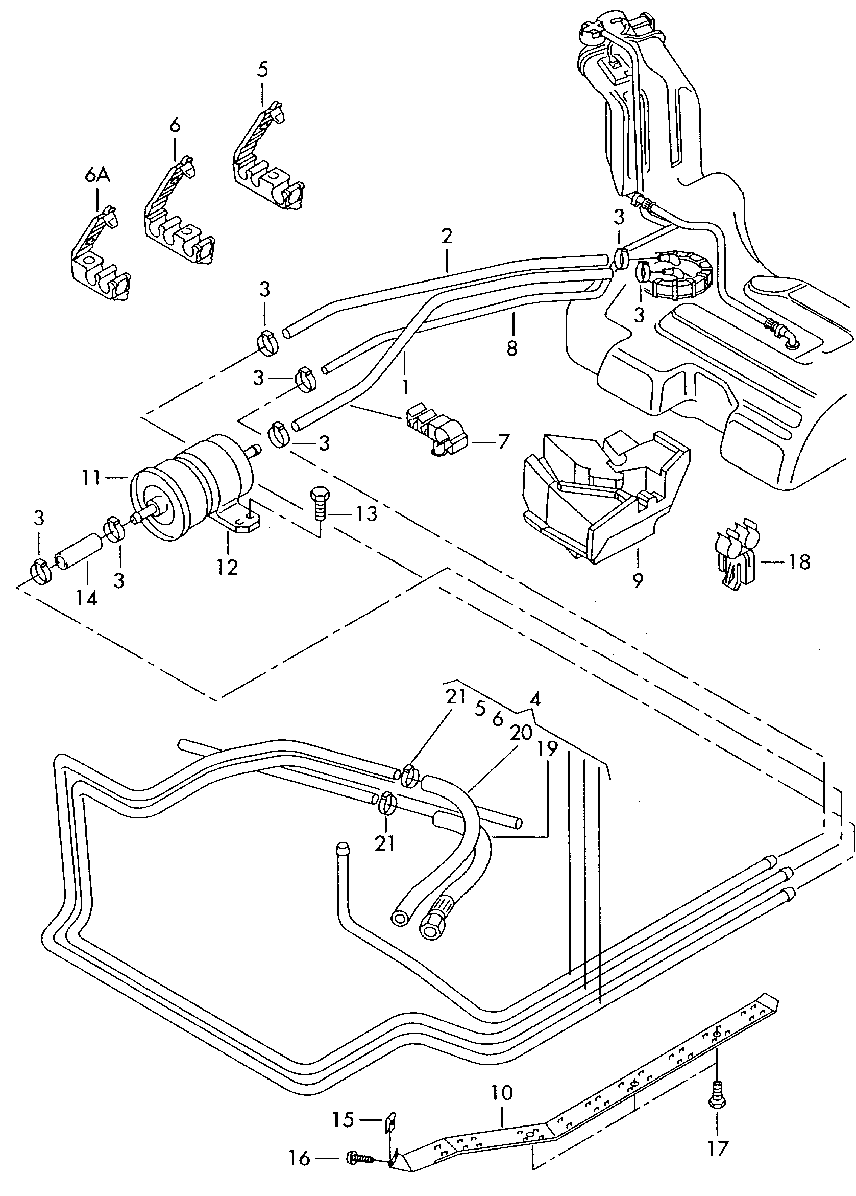 Seat 1H0 201 511 A - Kütusefilter parts5.com