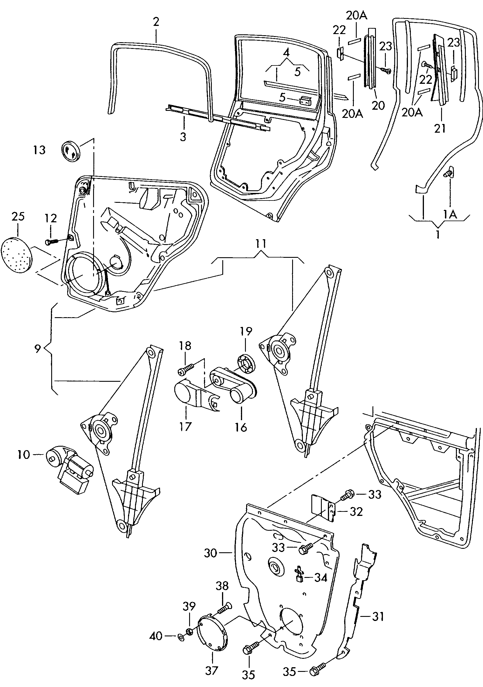 VAG 3B5 839 461 A - Elevalunas parts5.com