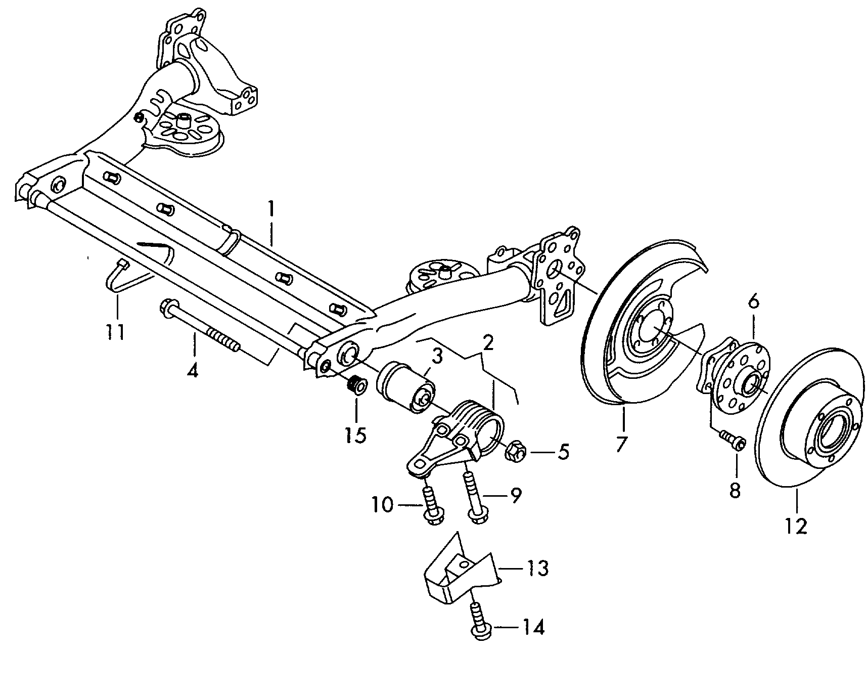 VAG 4B0 501 521E - Tukivarren hela parts5.com