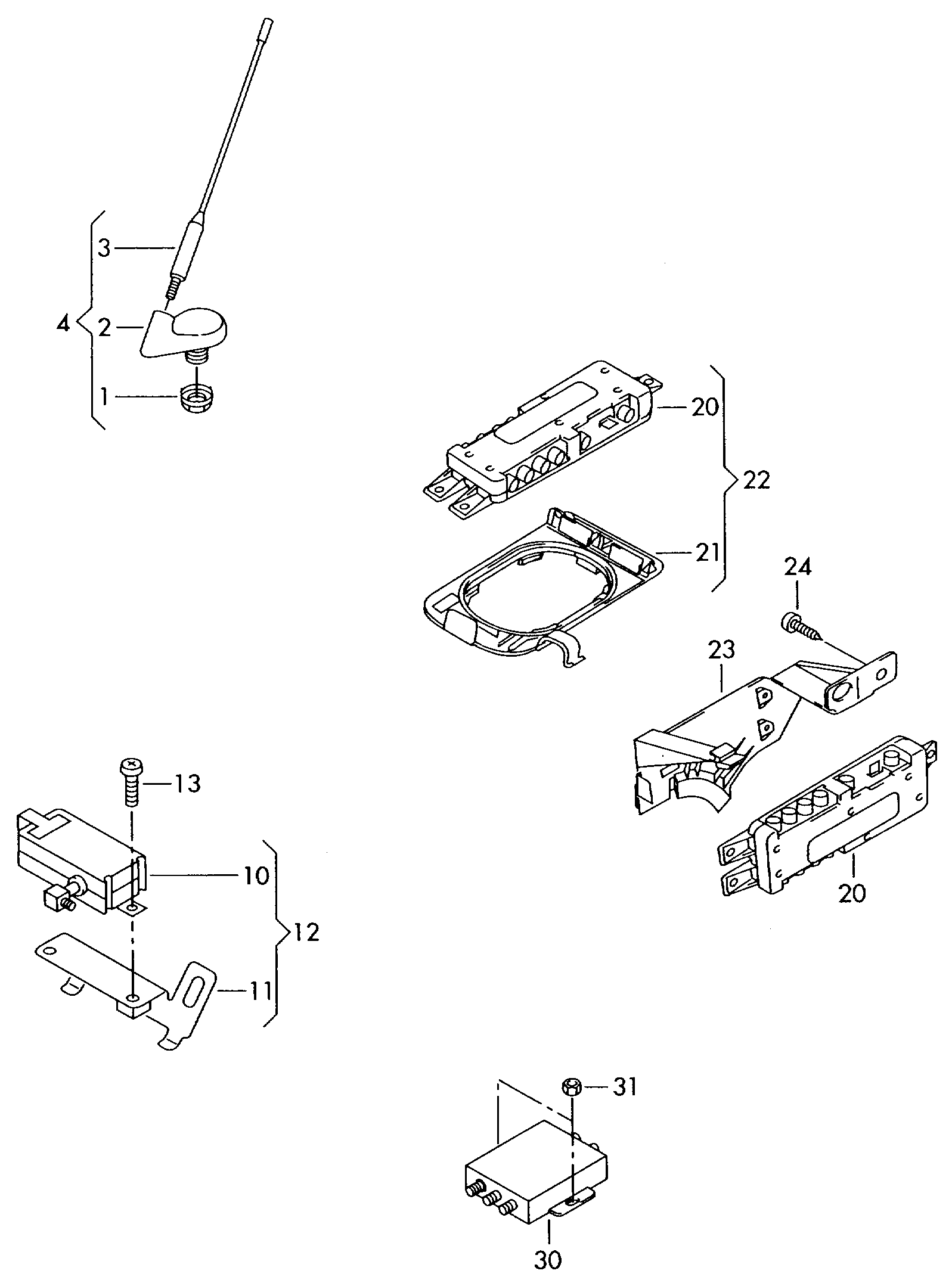 Skoda 1J0035849A - Antenni parts5.com