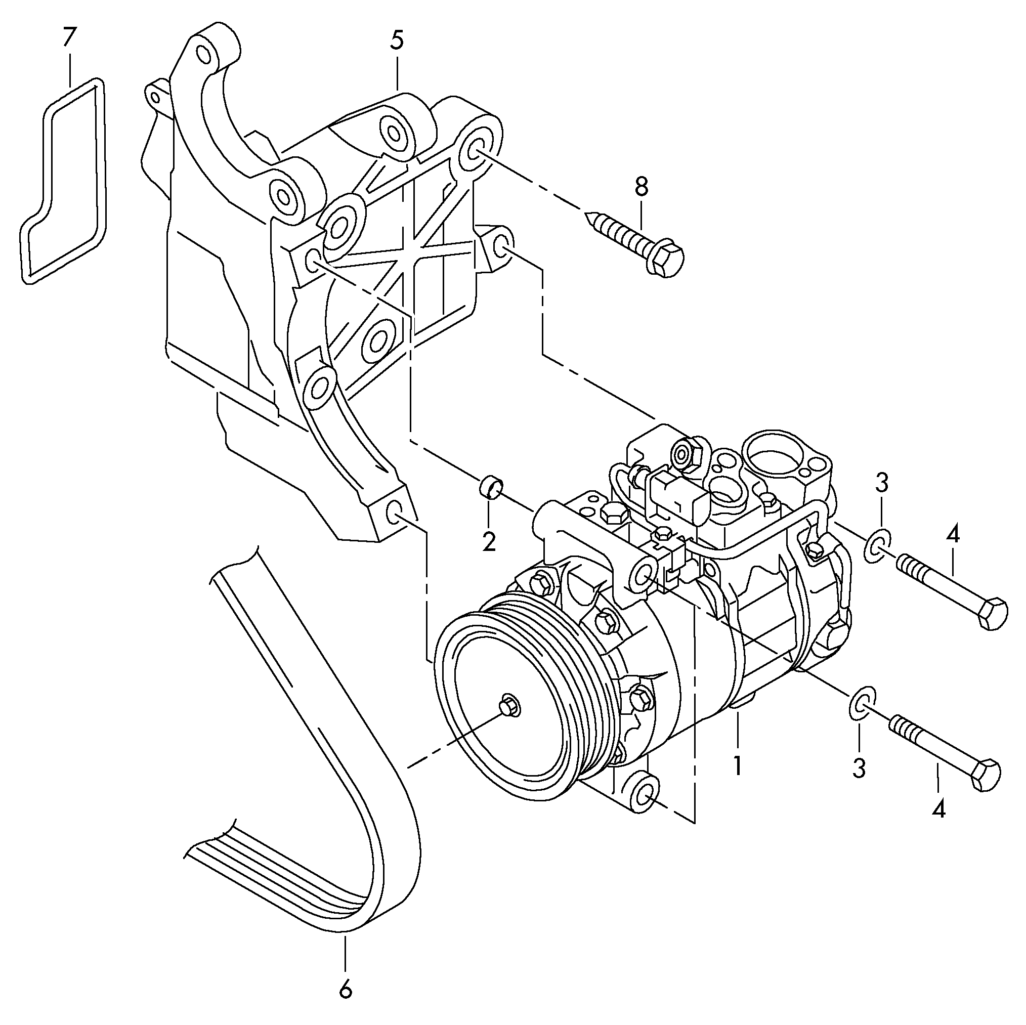 Porsche 7P0820803D - Kompressori, ilmastointilaite parts5.com