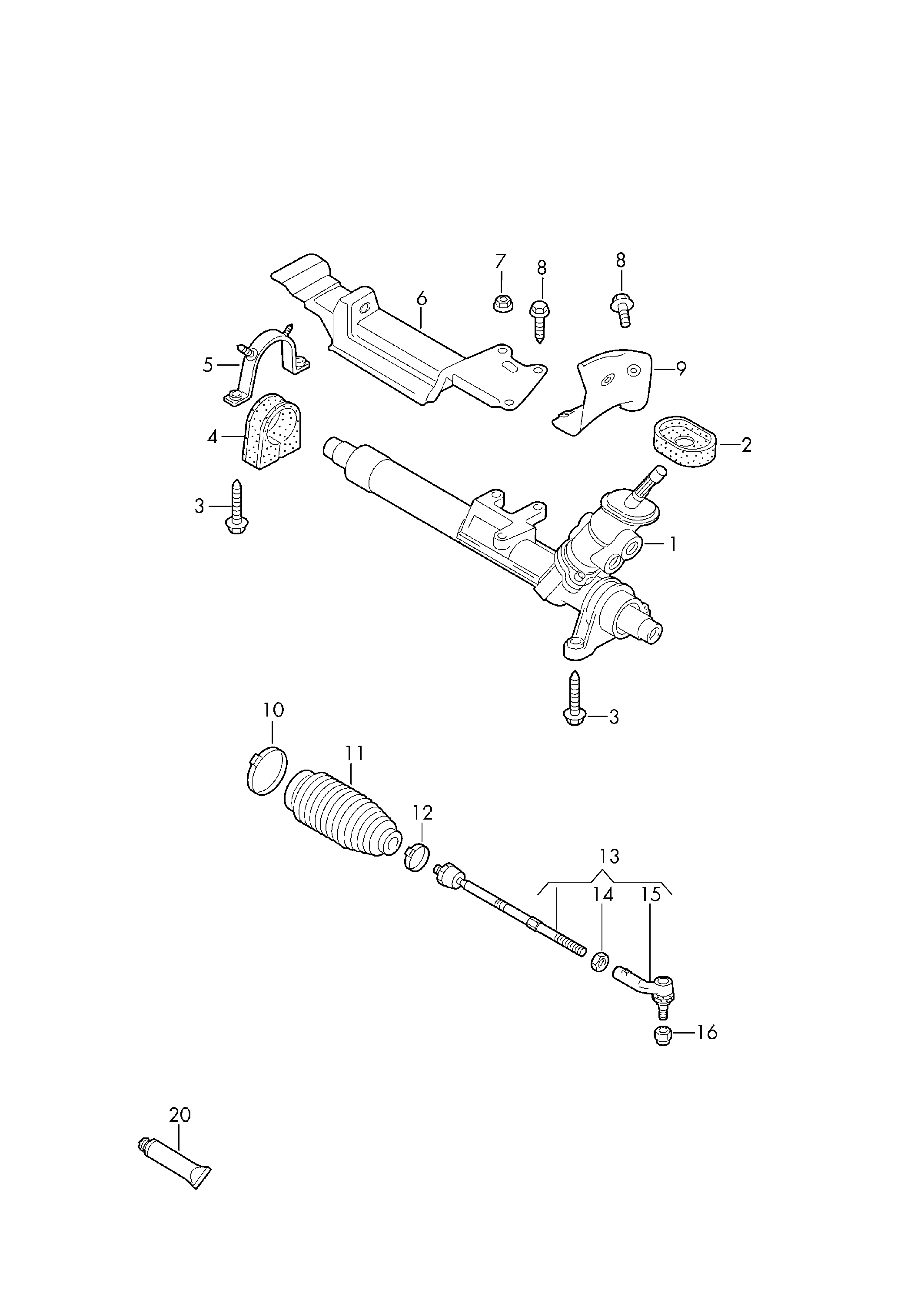 AUDI 1J0422811B - Kormánygép parts5.com