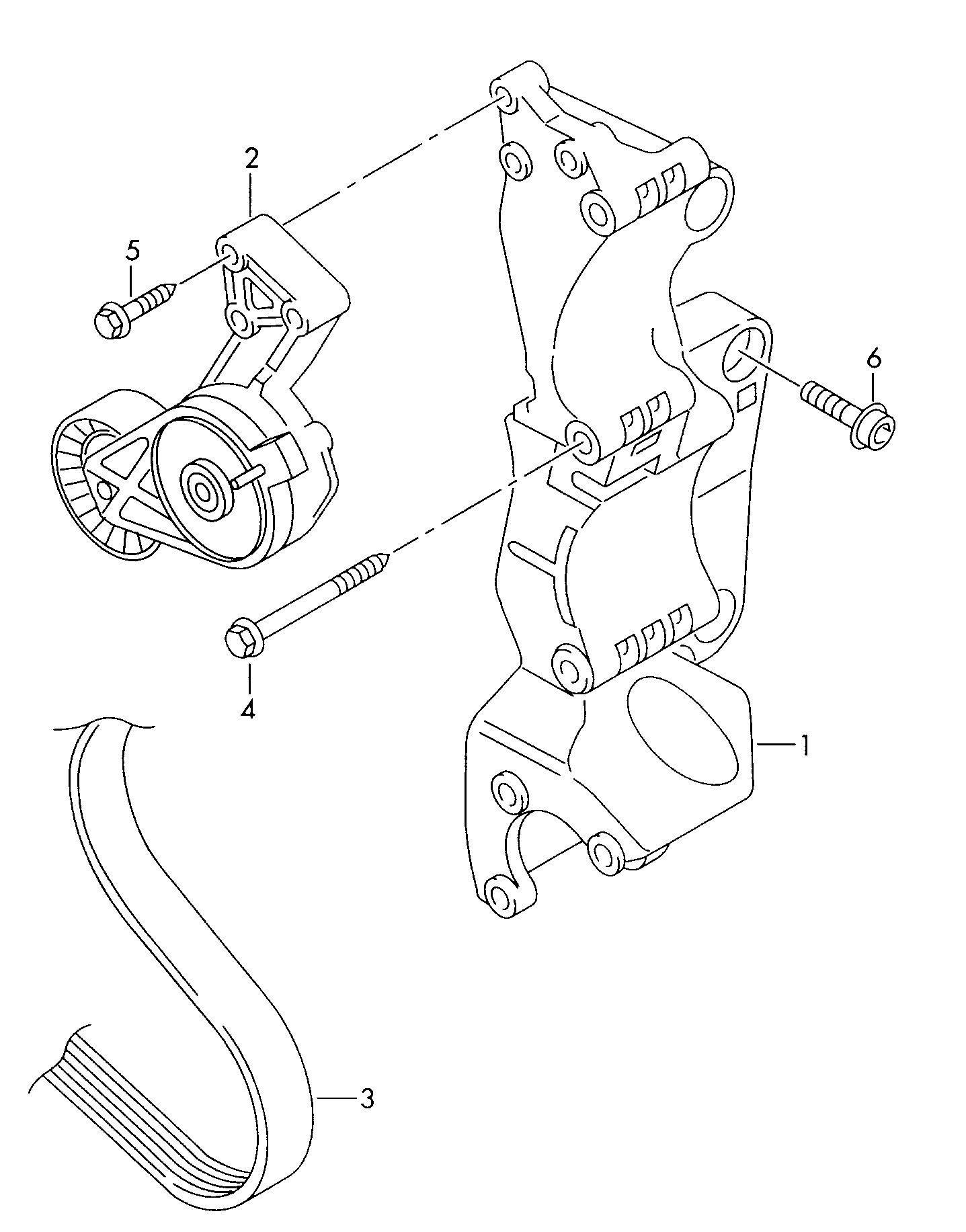 VW 038 903 315 AE - Napínák, žebrovaný klínový řemen parts5.com