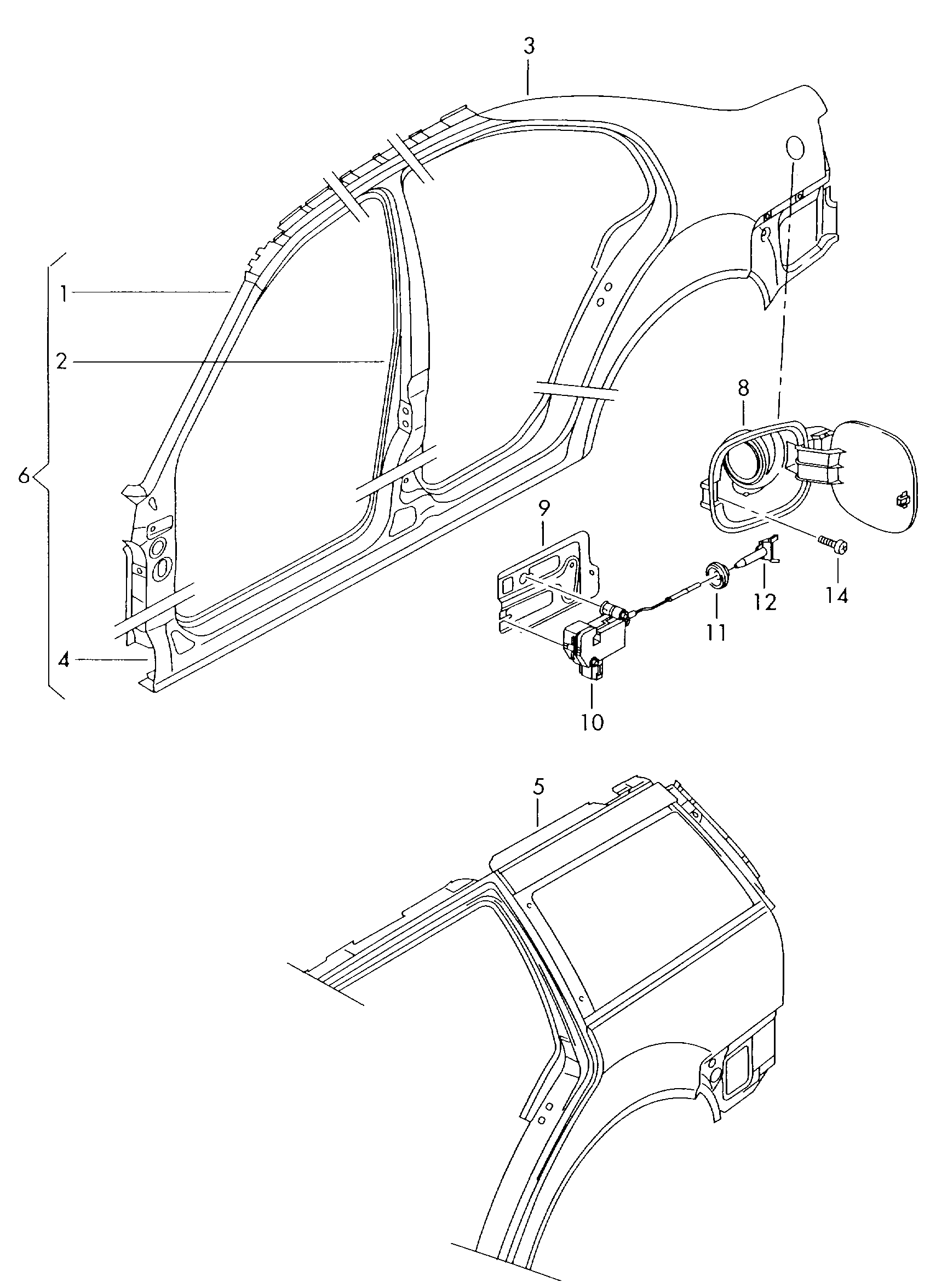 VW 1J0 810 773C - Element reglaj,inchidere centralizata parts5.com