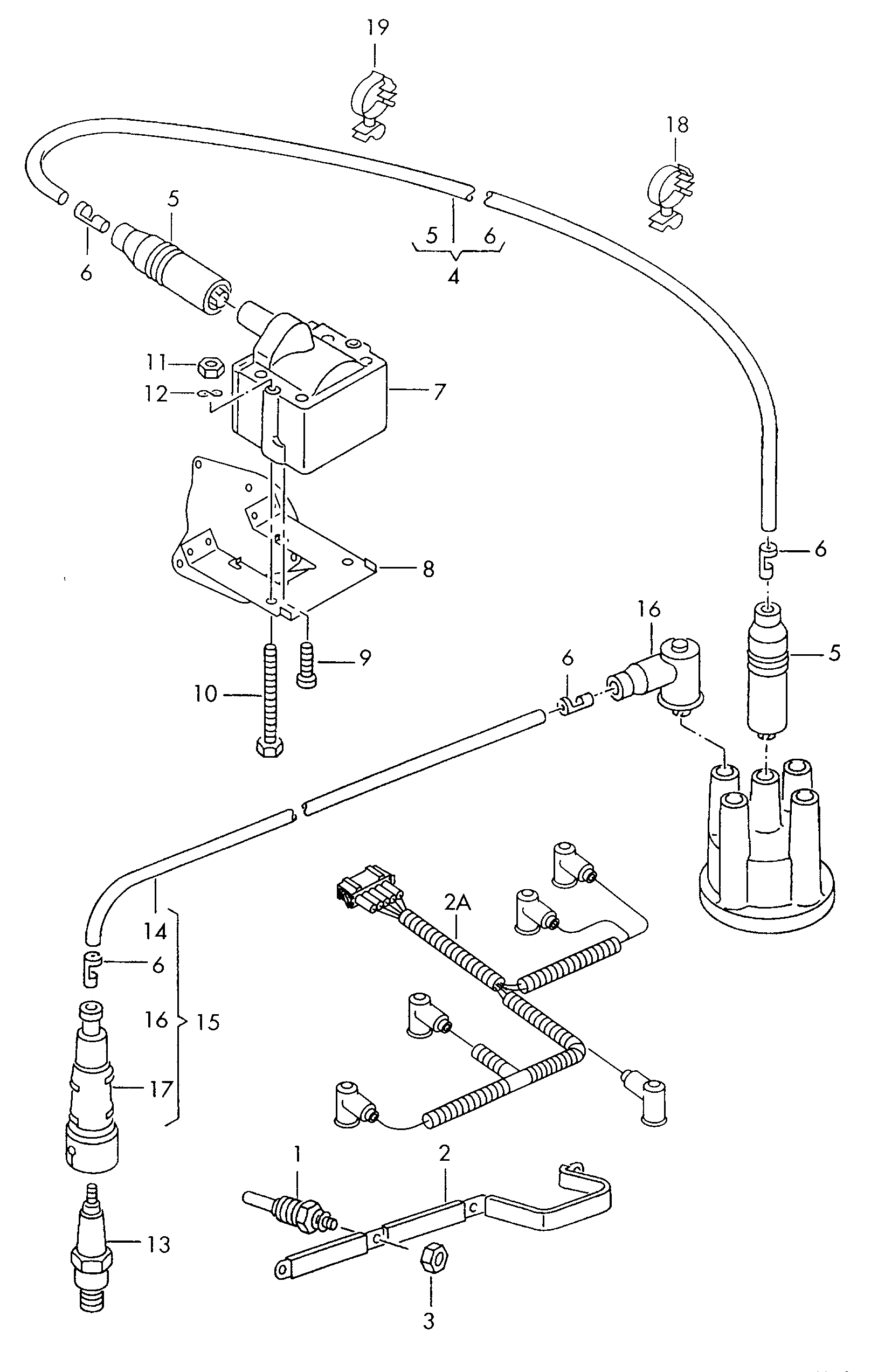 VW 101 000 026 AA - Свеча зажигания parts5.com