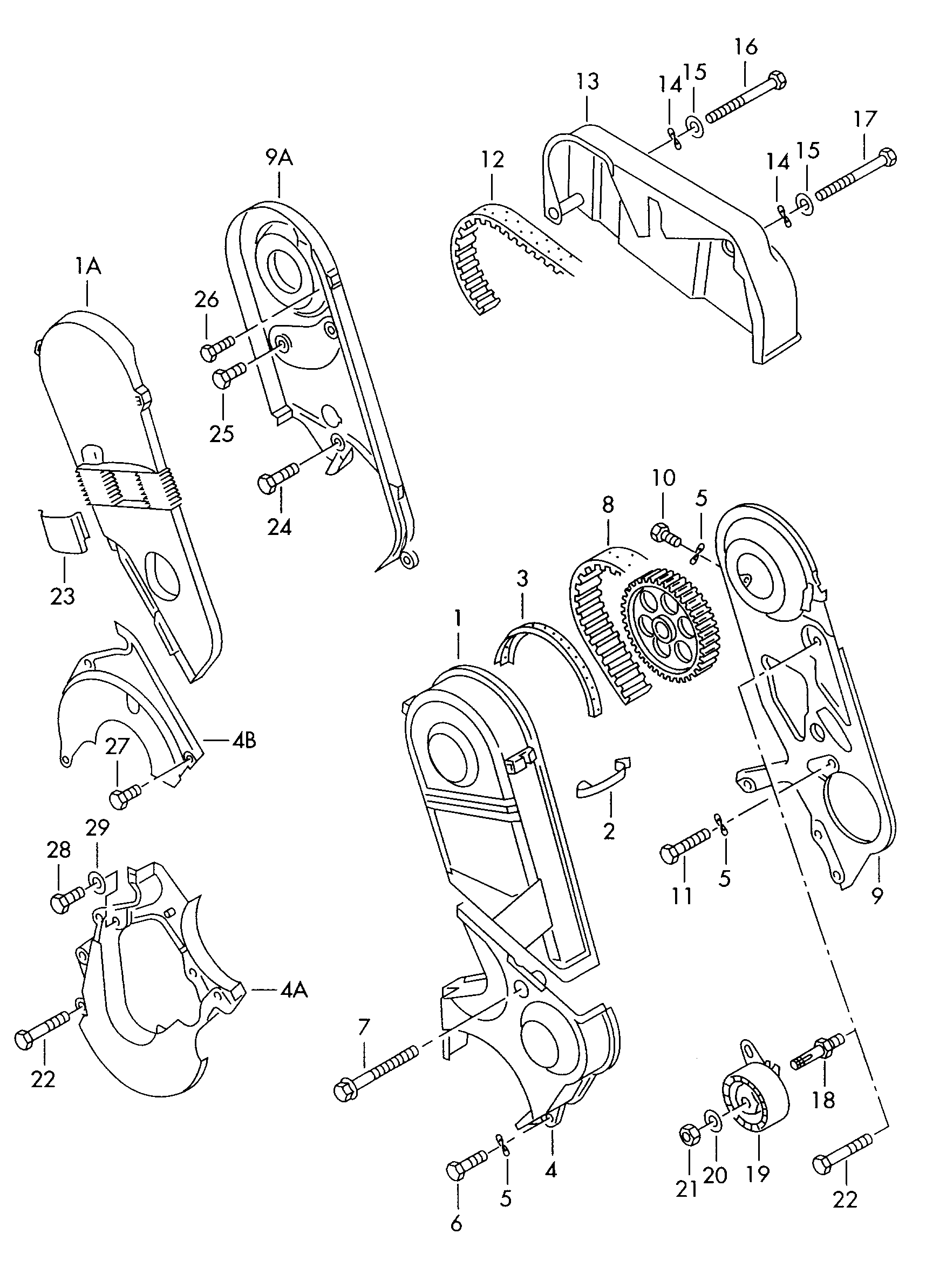 AUDI N 010 377 1 - Timing Belt Set parts5.com