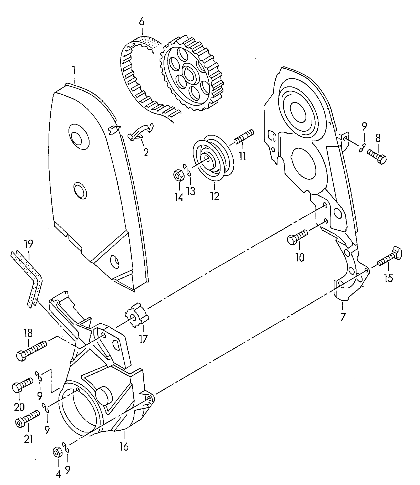 VW 037 109 119 C - Зубчатый ремень ГРМ parts5.com