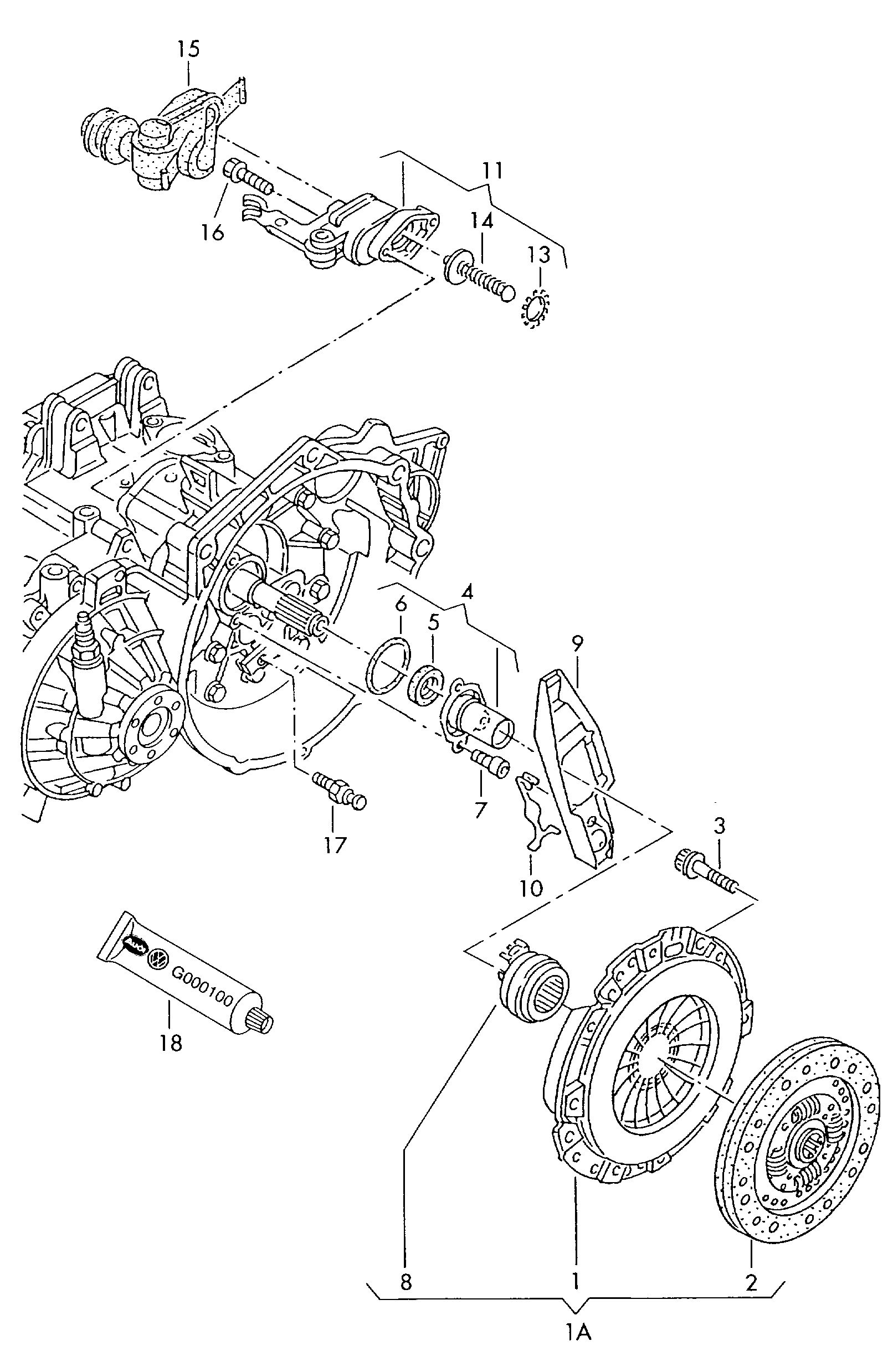 AUDI 02A 141 165 A - Clutch Release Bearing parts5.com