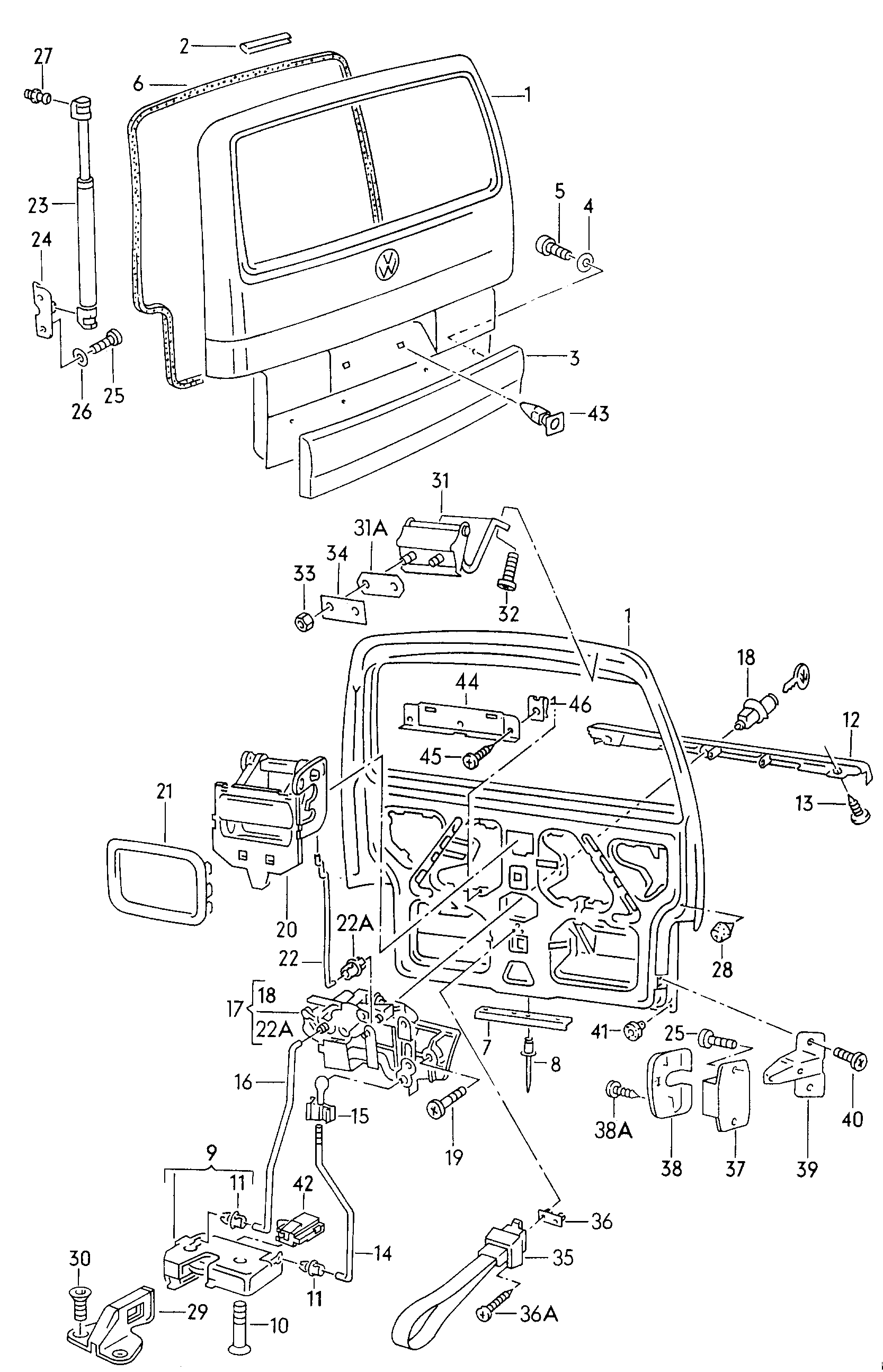 VAG 7D0 829 331D - Gas Spring, boot, cargo area parts5.com