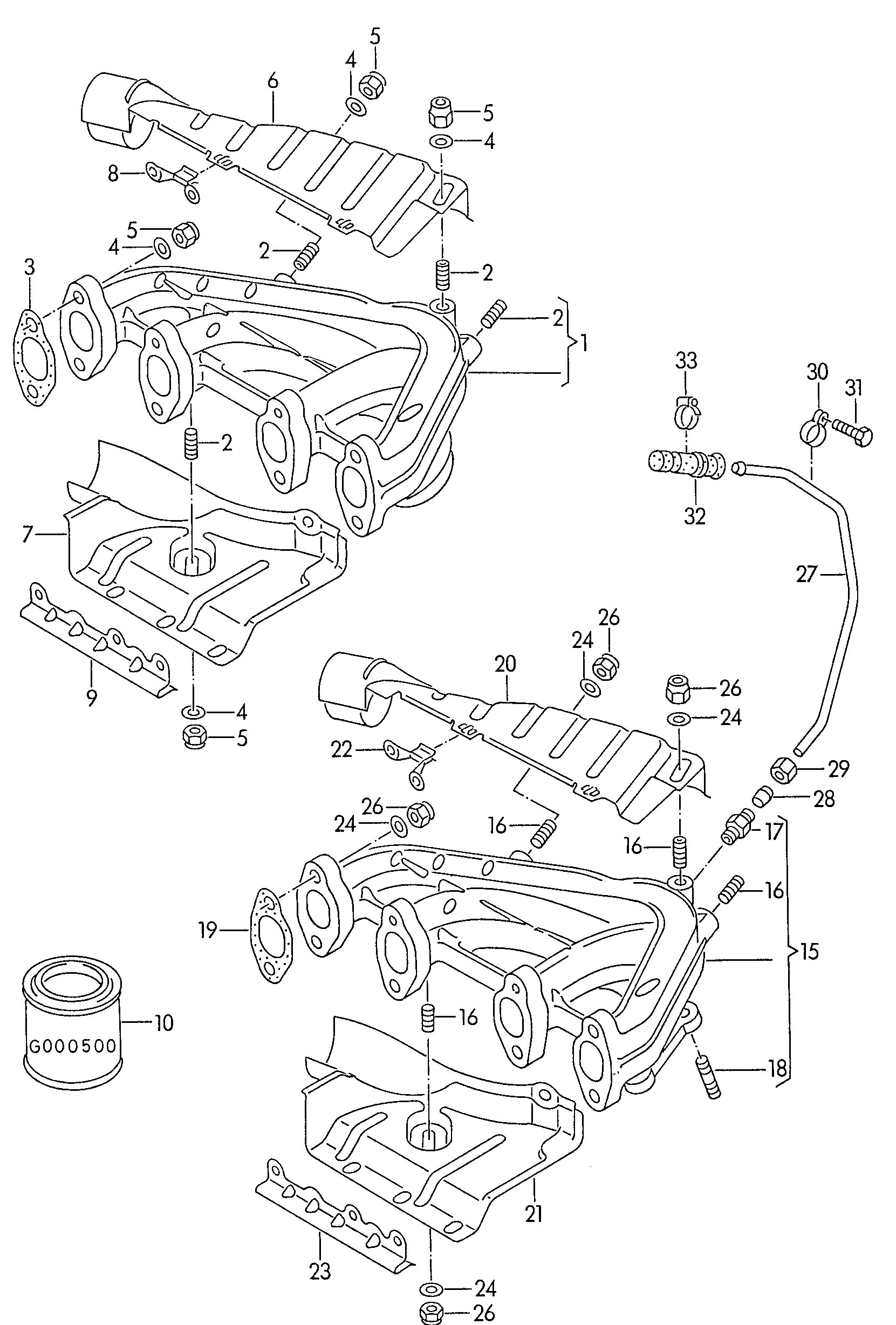 VAG 028129589B - Уплътнение, изпускателен колектор parts5.com