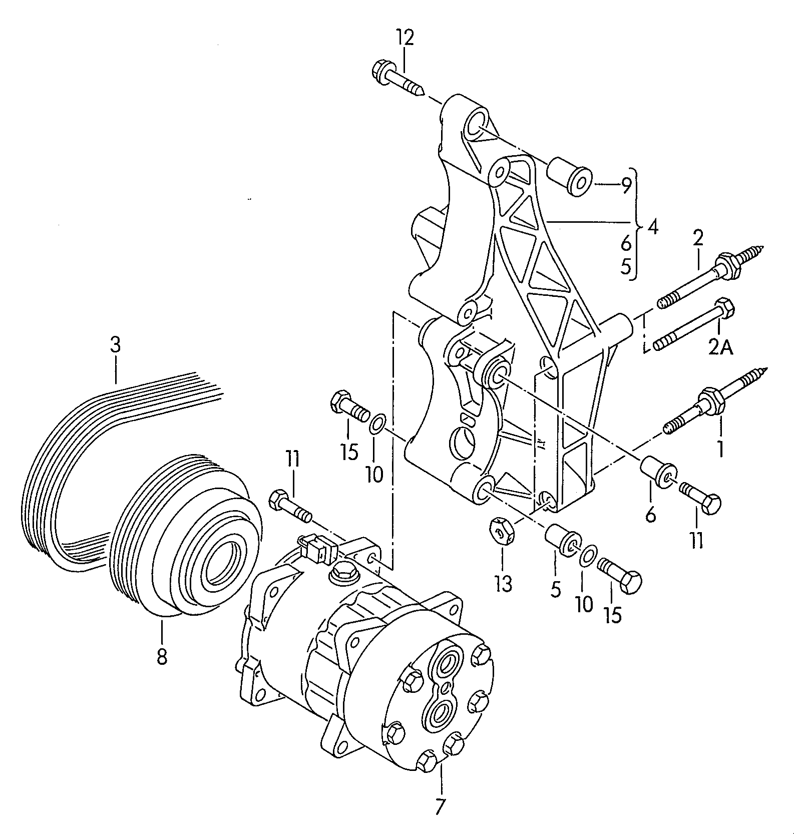 Seat 044 260 849 B - Correa trapecial poli V parts5.com