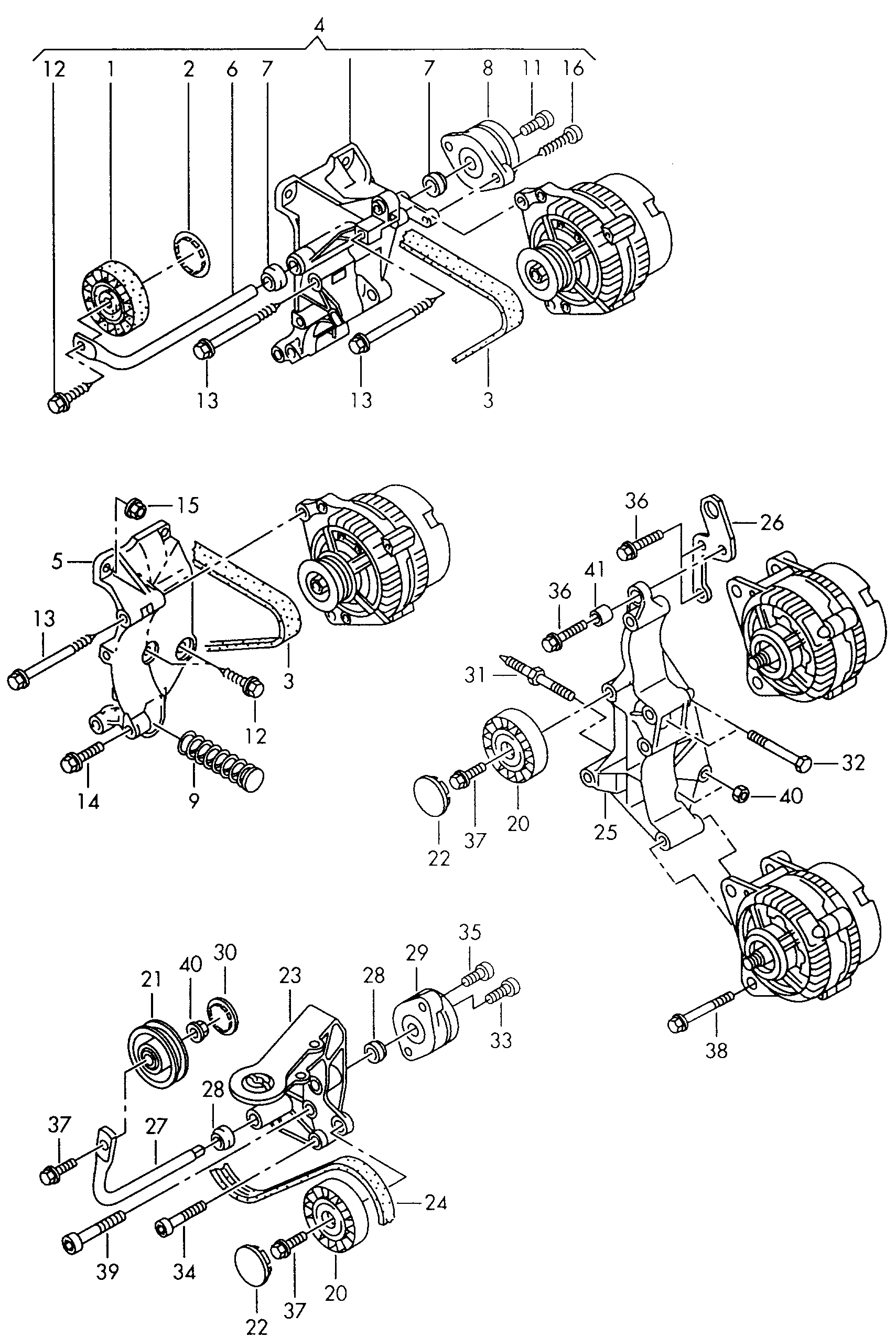 Mercedes-Benz 028145278E - Deflection / Guide Pulley, v-ribbed belt parts5.com