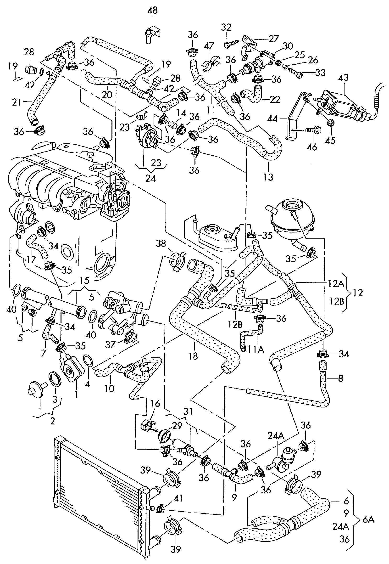 VAG 038117070A - Tiiviste, öljynjäähdytin parts5.com