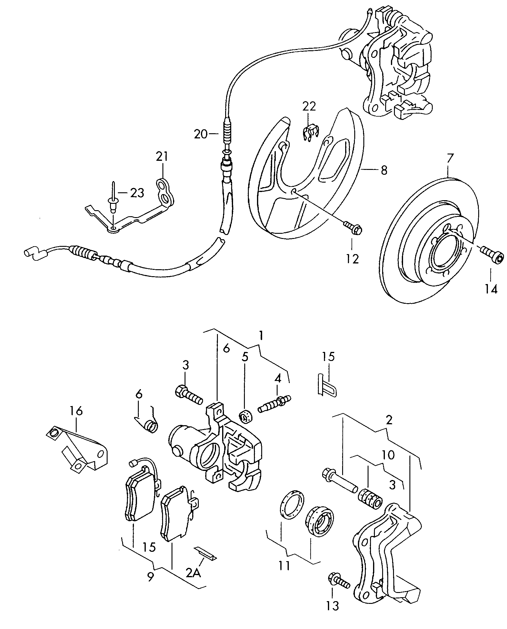 VAG 7M3 698 451 F - Juego de pastillas de freno parts5.com