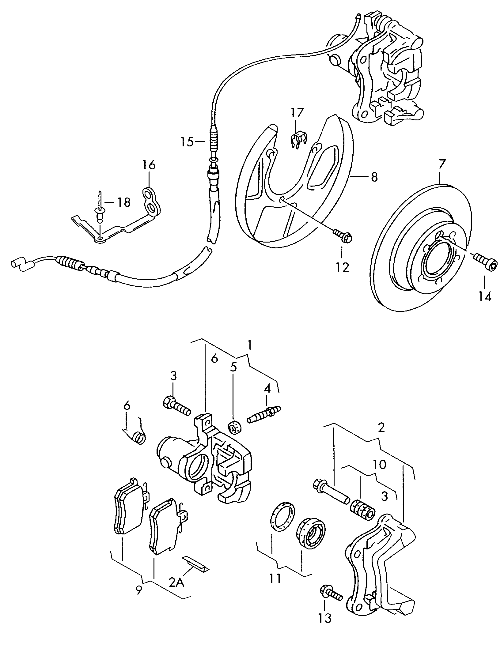 AUDI 7D0698451J - Brake Pad Set, disc brake parts5.com