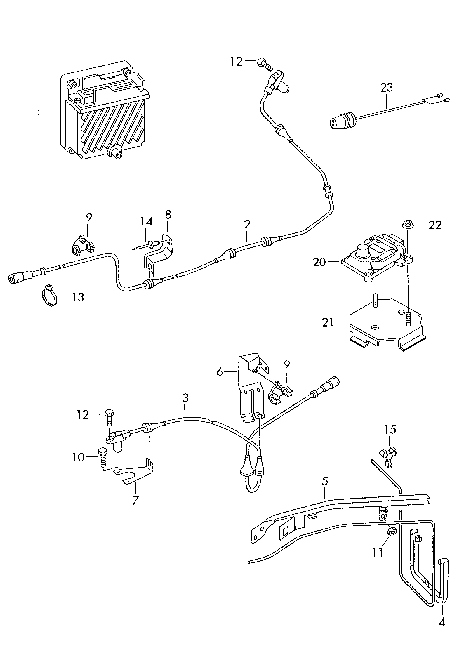 AUDI 701 927 807 D - Sensor, wheel speed parts5.com