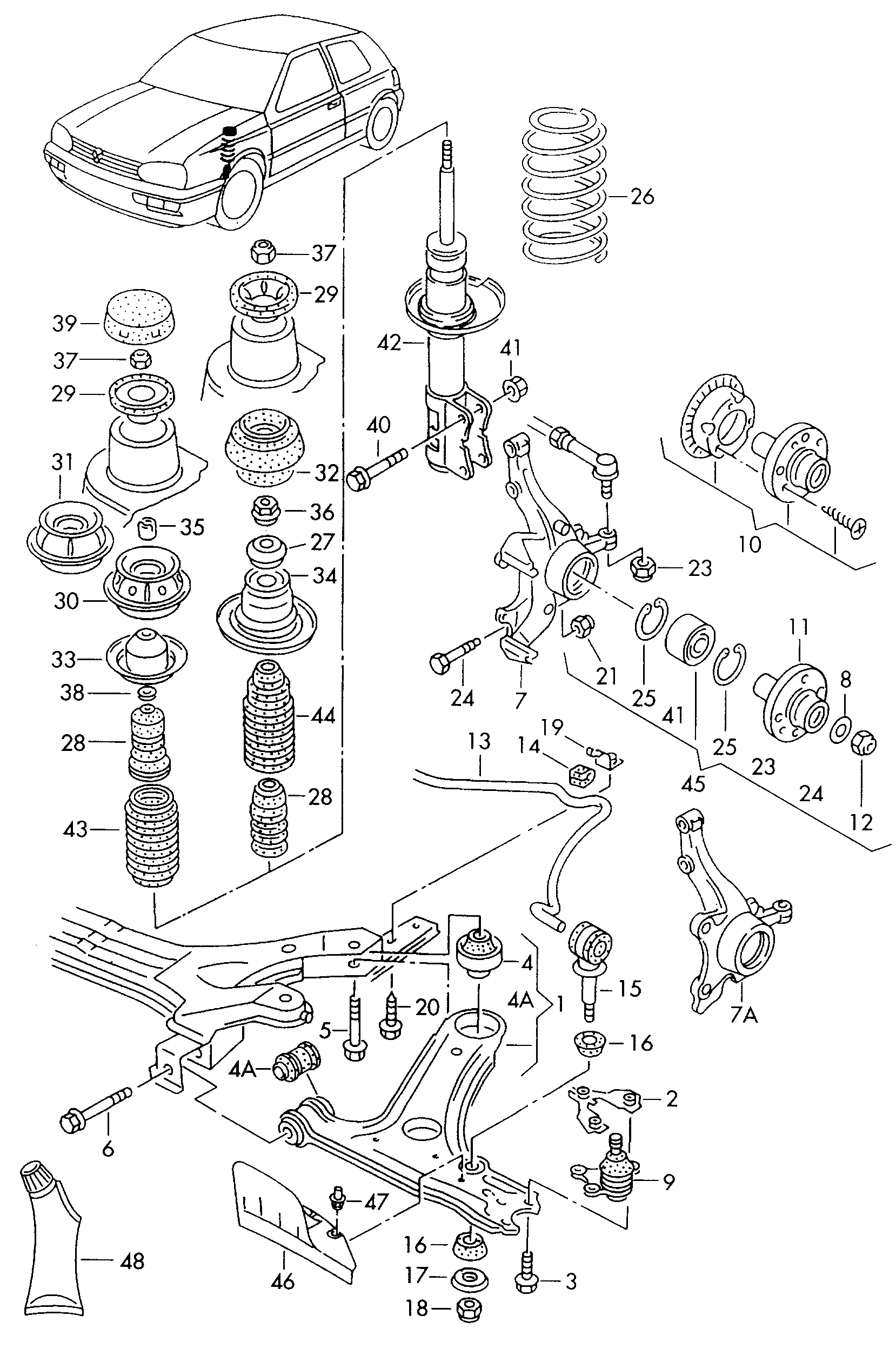 VAG 1H0412303B - Porvédő készlet, lengéscsillapító parts5.com