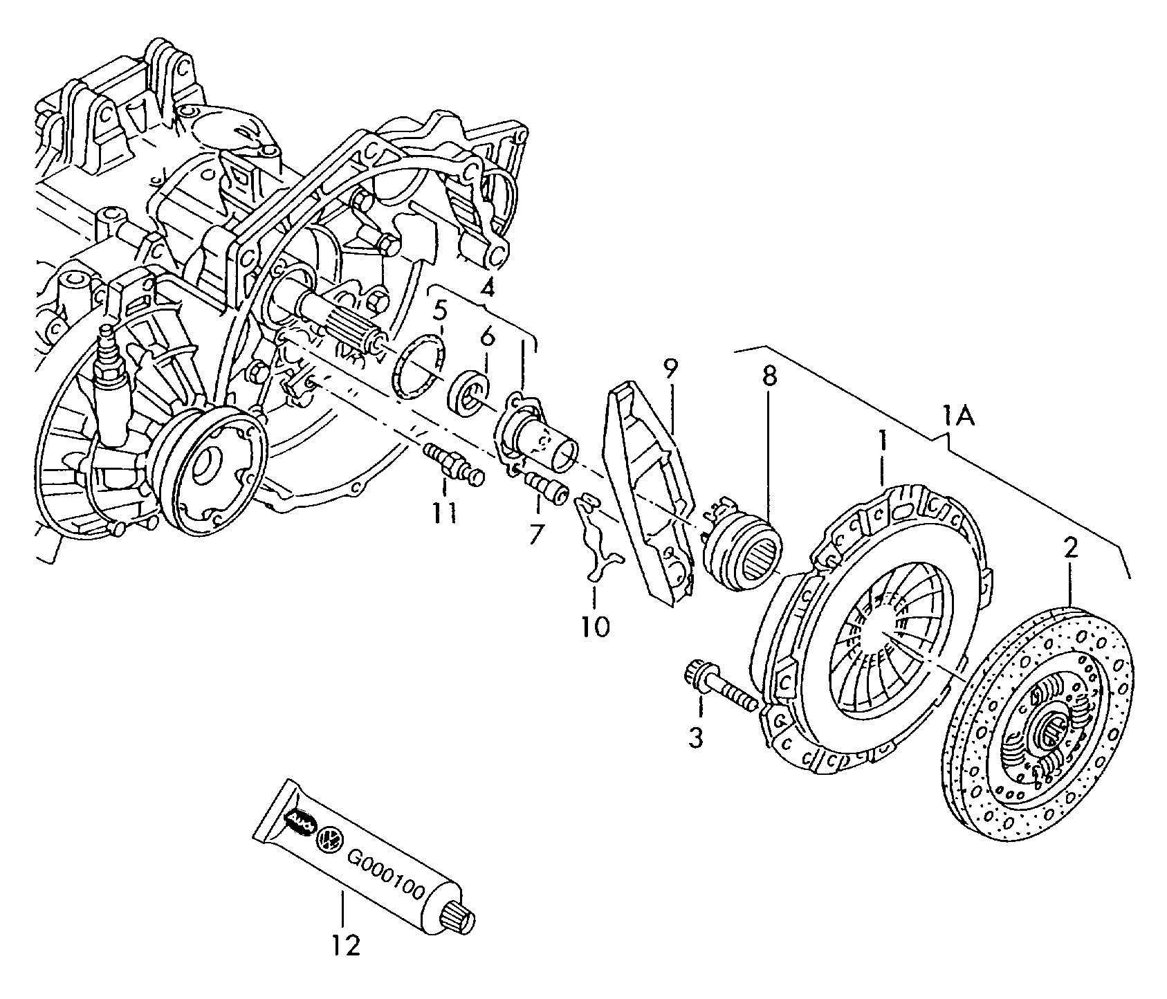 Skoda 021198141AX - Set ambreiaj parts5.com