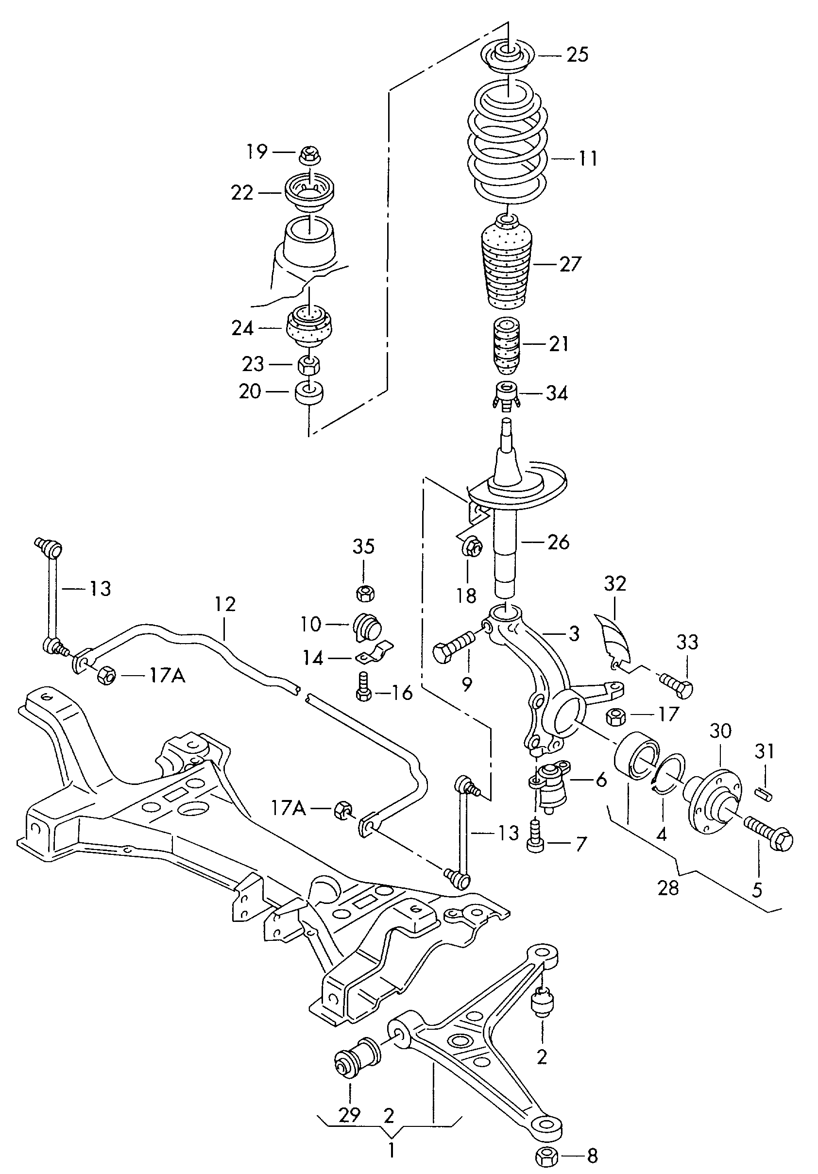 VW 7M3498625 - Kit de roulements de roue parts5.com