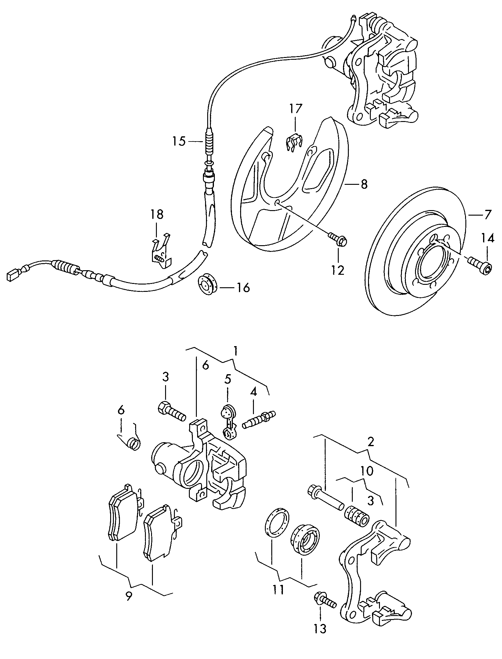 Seat 7M3698451E - Bremsbelagsatz, Scheibenbremse parts5.com