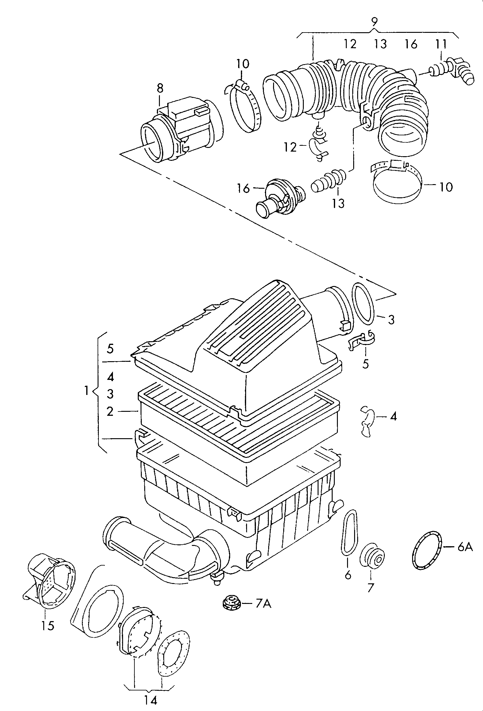 VAG 7M0 129 620 A - Filtru aer parts5.com