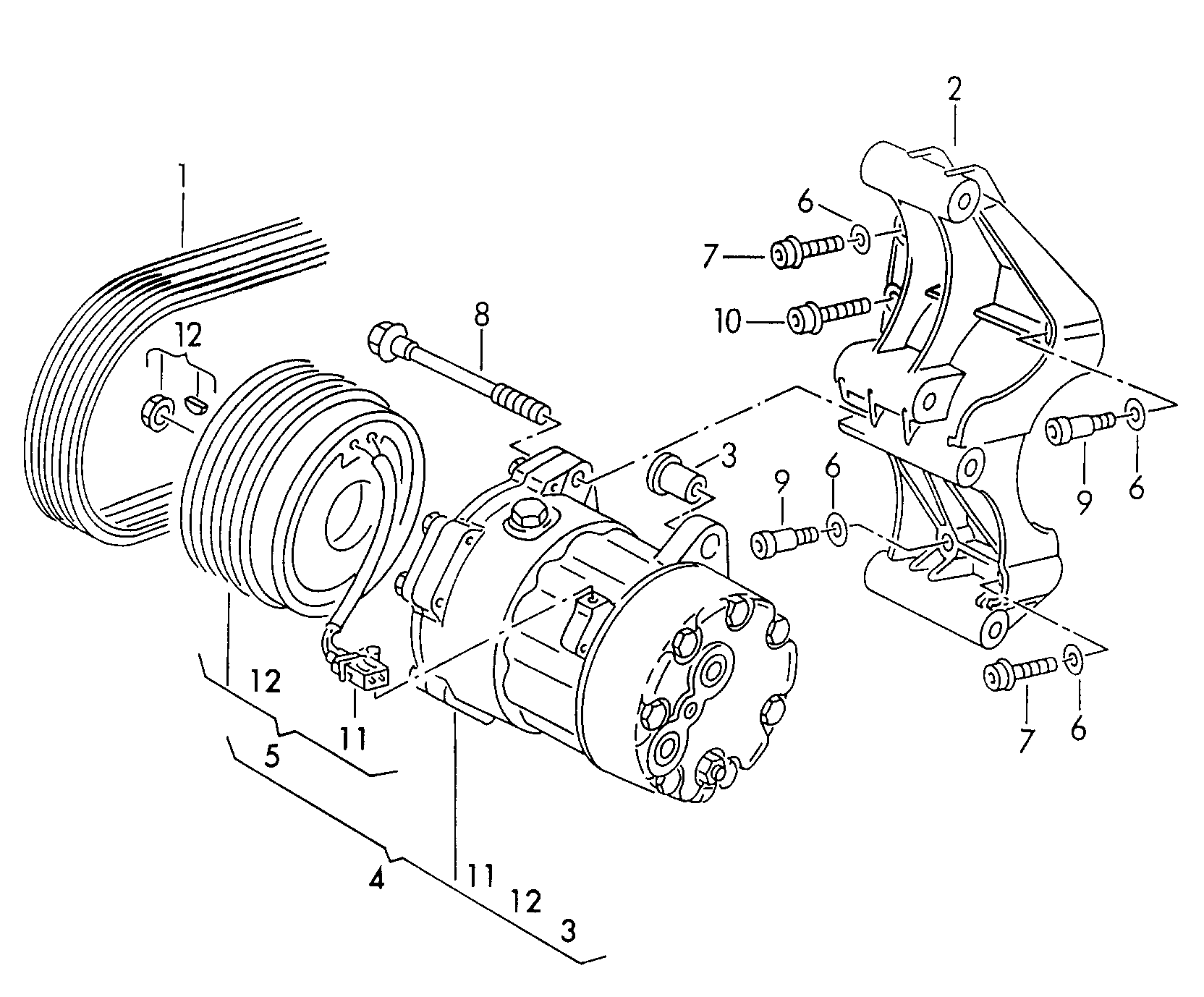 Seat 7M0 820 803N - Compresseur, climatisation parts5.com