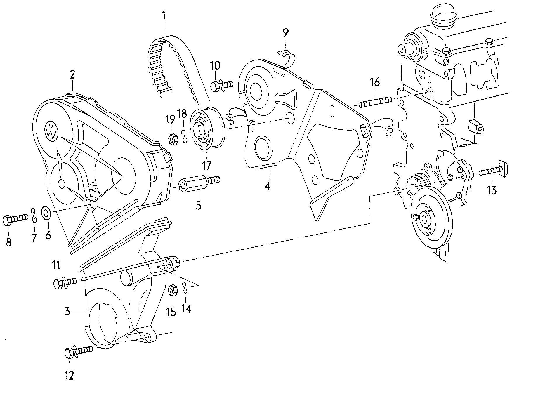 VW 028 109 119 P - Timing Belt parts5.com