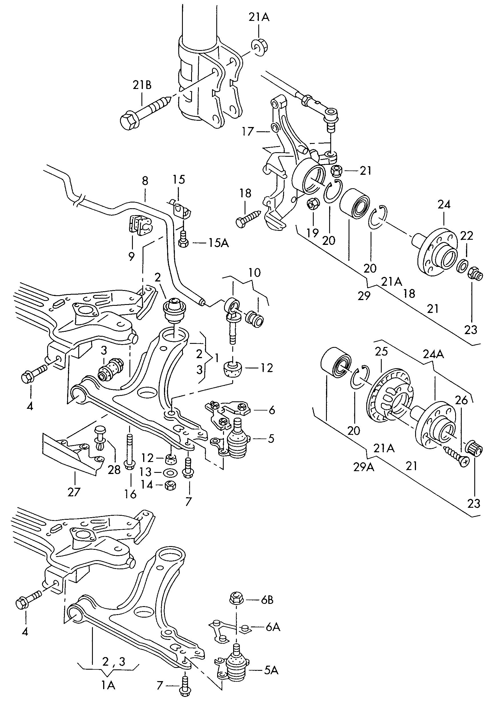 VW 357 411 309 - Cuzinet, stabilizator parts5.com