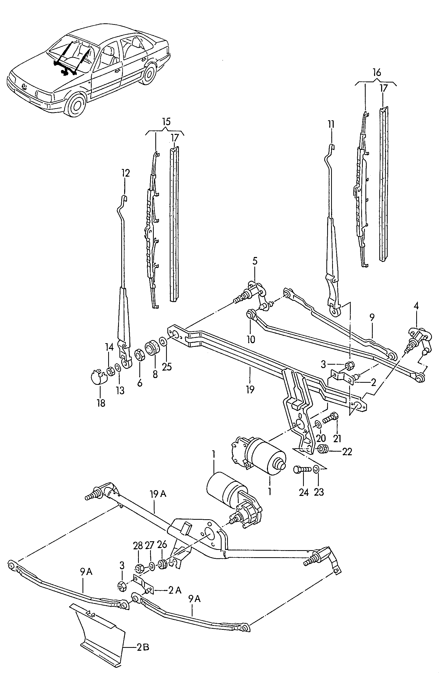 VAG 357955427 - Stieracia liżta parts5.com