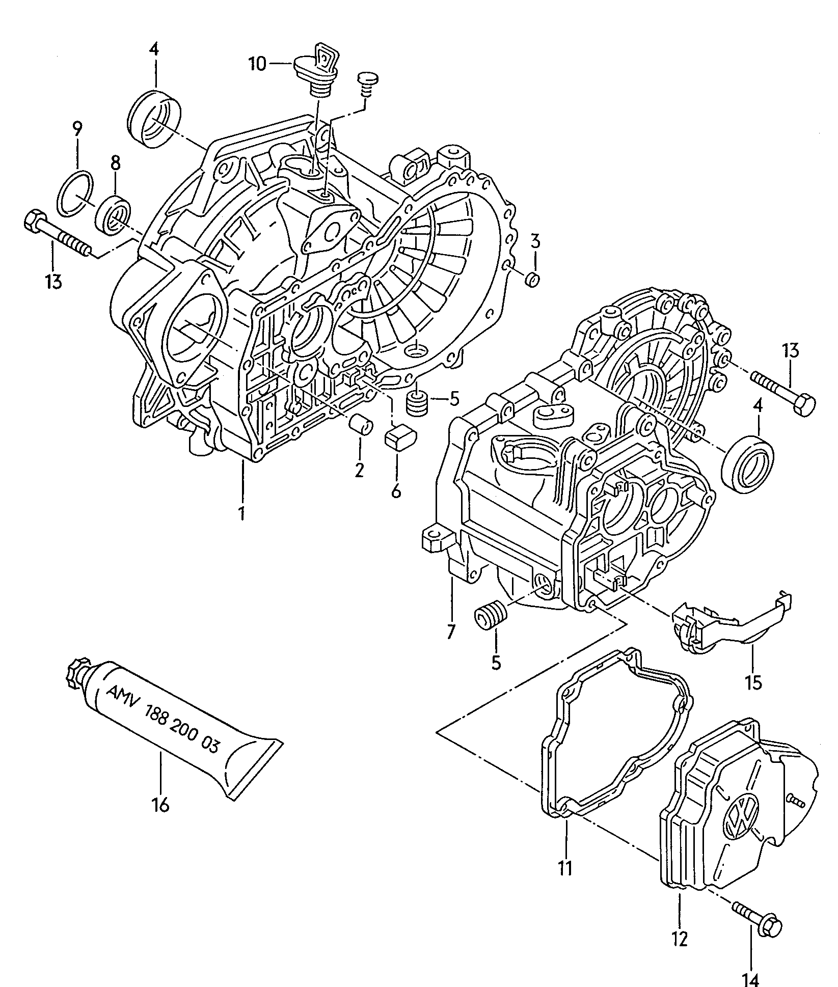 VAG N  90354301 - Tesnenie kolena sac. potrubia parts5.com