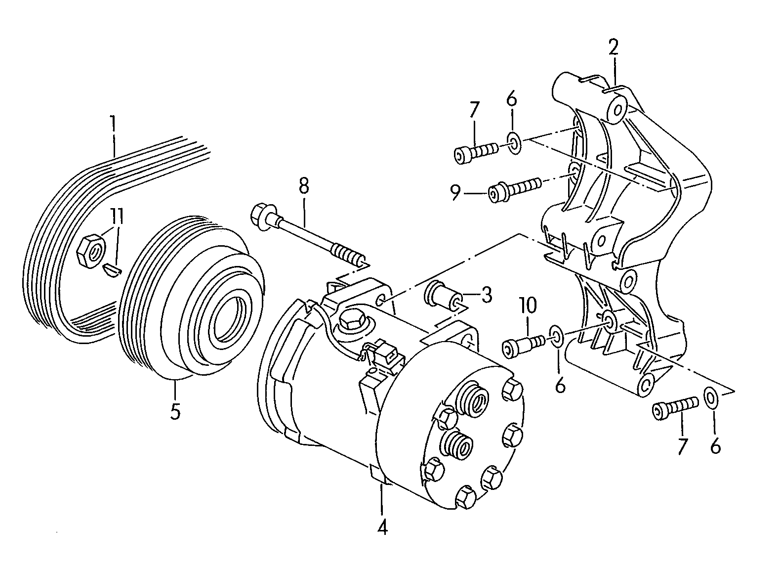 AUDI 357820803R - Compresseur, climatisation parts5.com