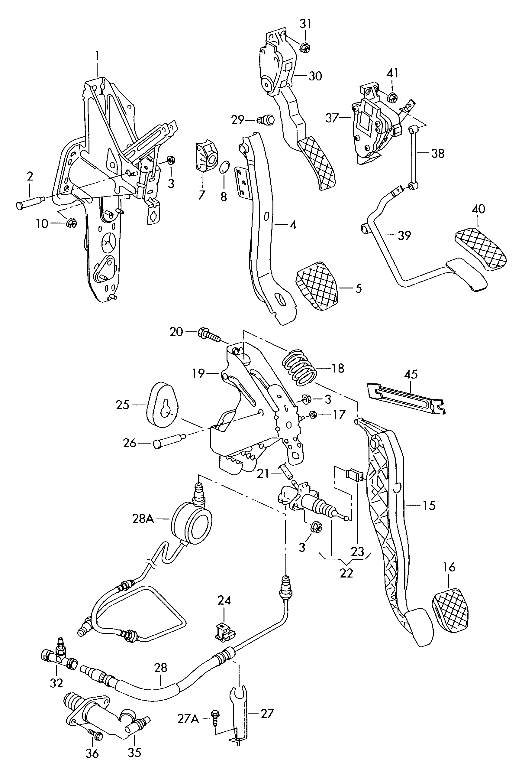 VW 7H0 927 189 - Spínač, ovládání spojky (řízení motoru) parts5.com