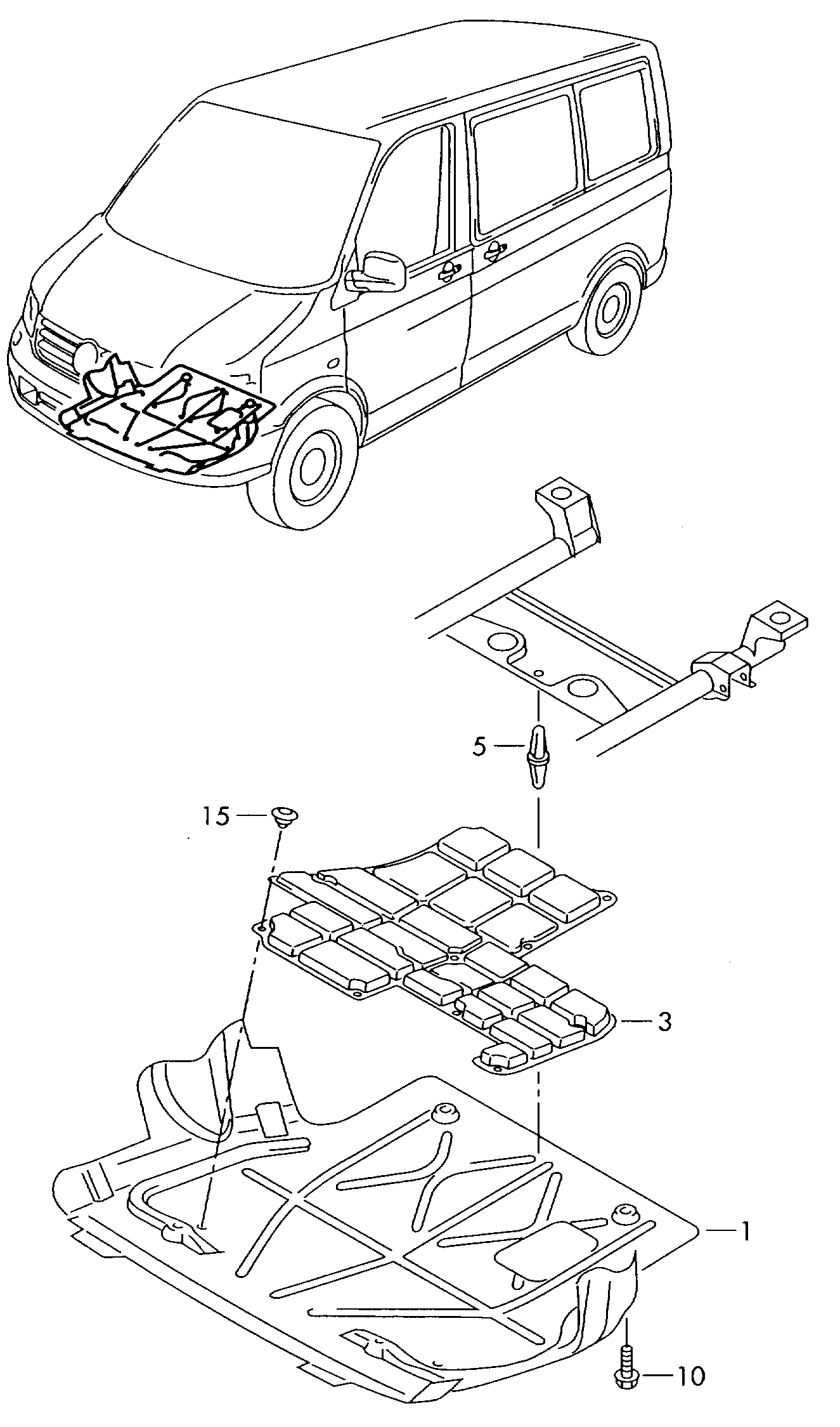 VW 7E0805687 - Material amortizare zgomot, nisa motor parts5.com