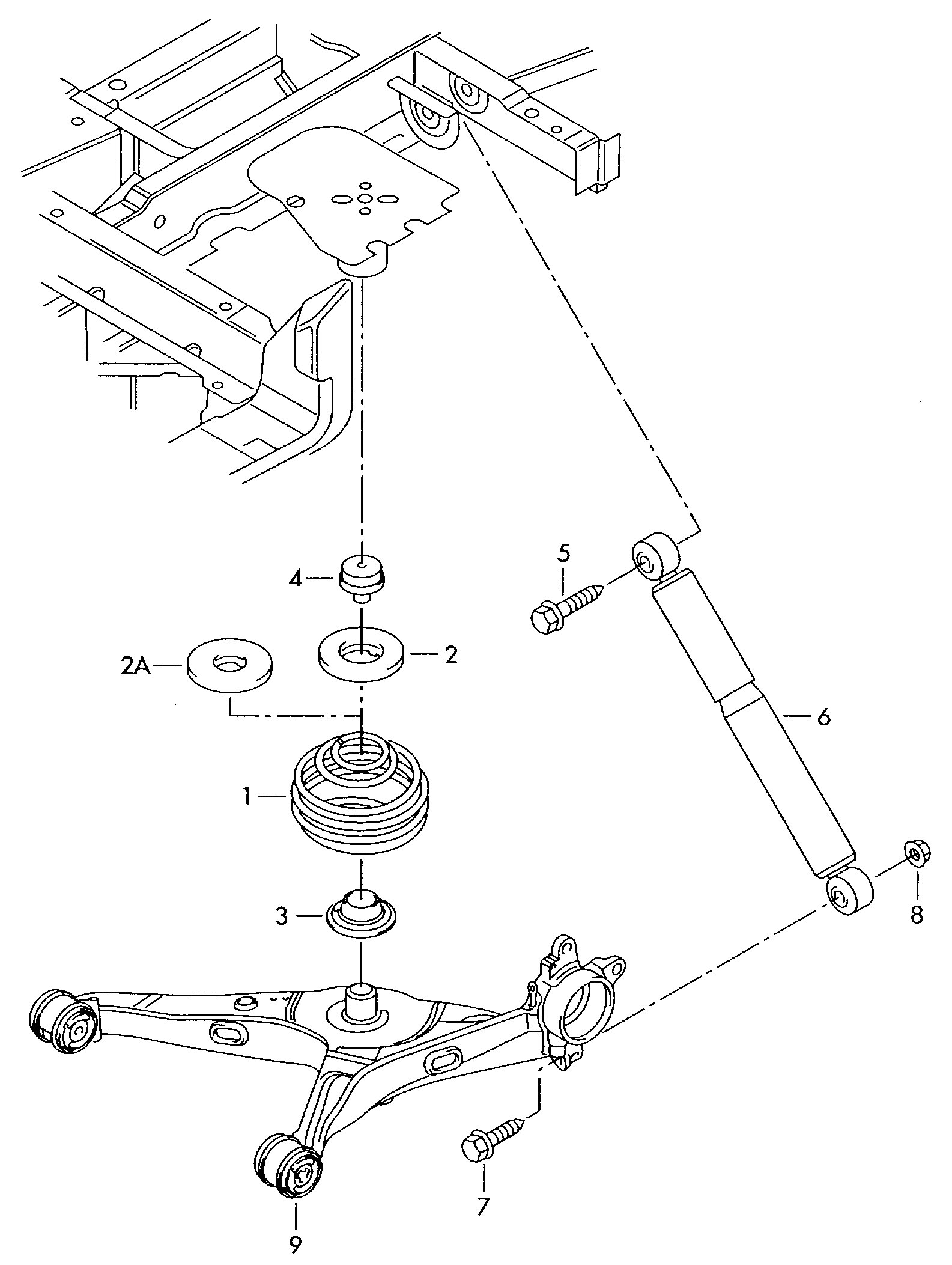 VAG 7H0 513 029 D - Shock Absorber parts5.com