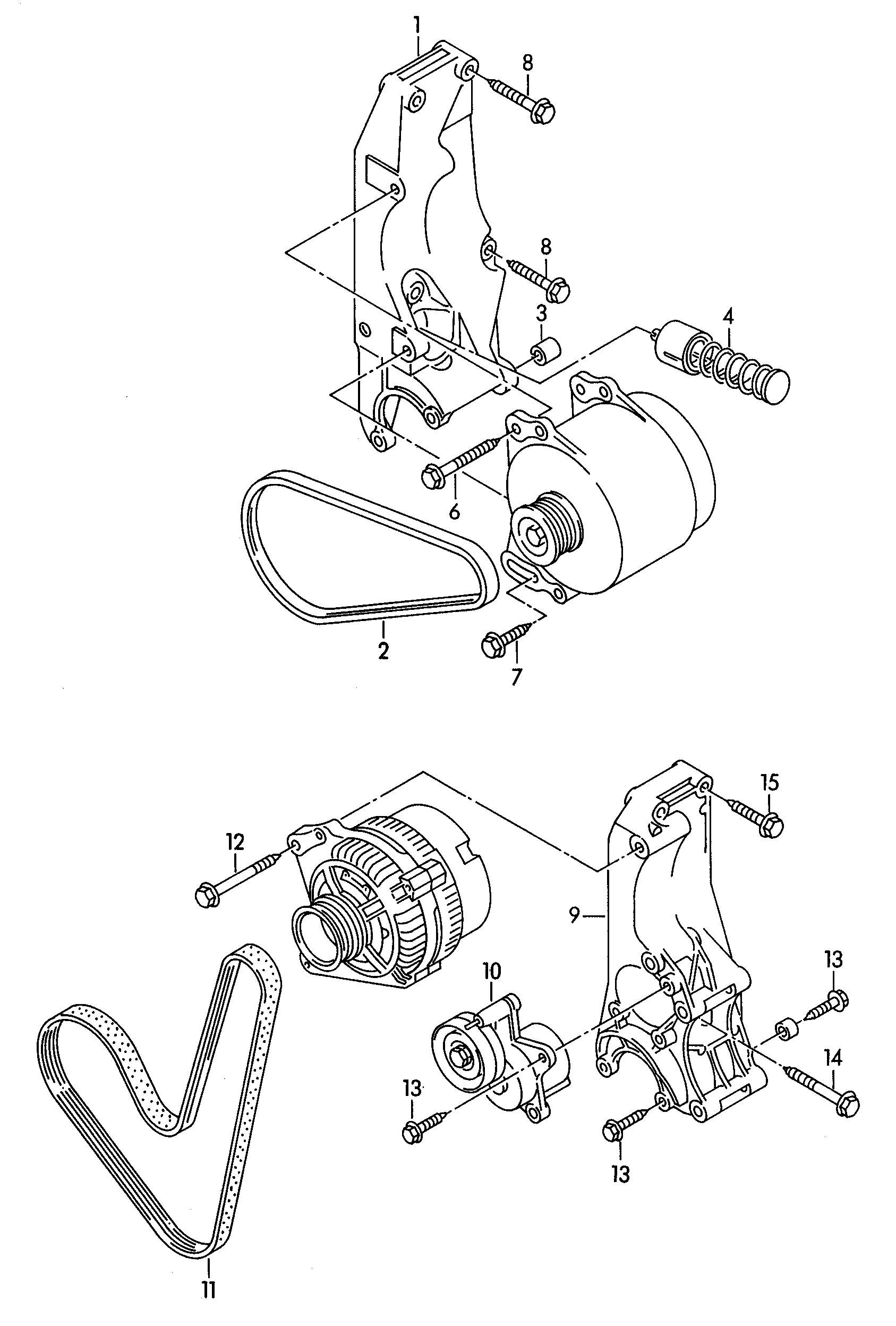 AUDI 030 145 933 - Curea transmisie cu caneluri parts5.com