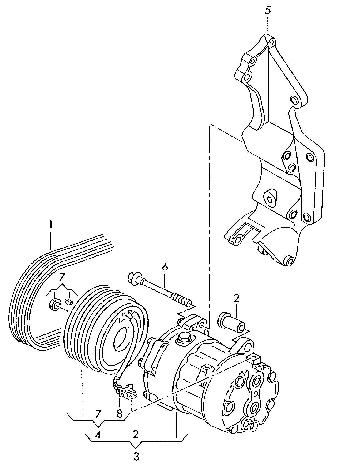 VW 7H0820803D - Kompresör, klima sistemi parts5.com