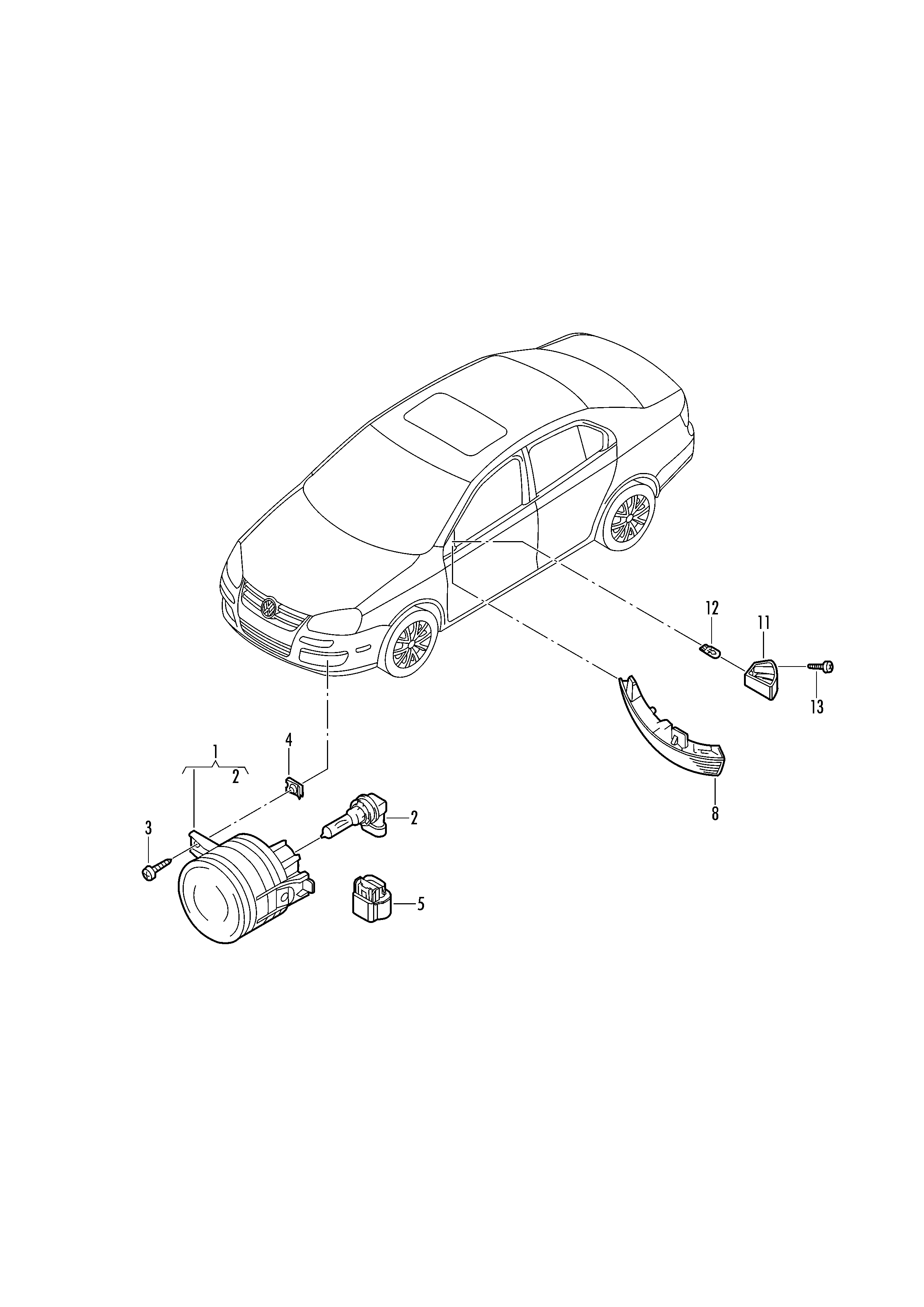 Skoda N 101 300 01 - Bec, proiector ceata parts5.com