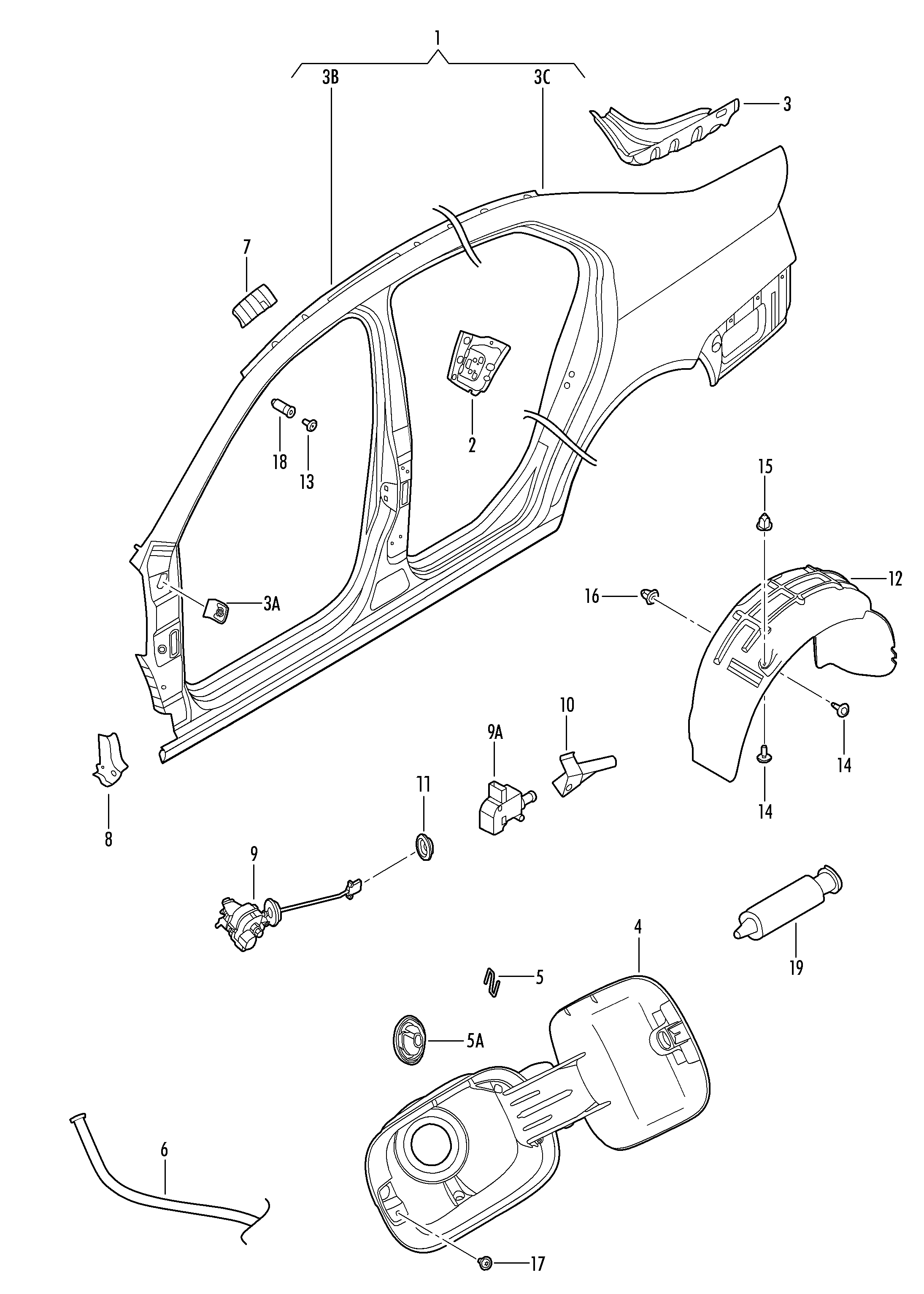 Skoda 1K5 810 773A - Merkezi kilit kontrol elemanı parts5.com