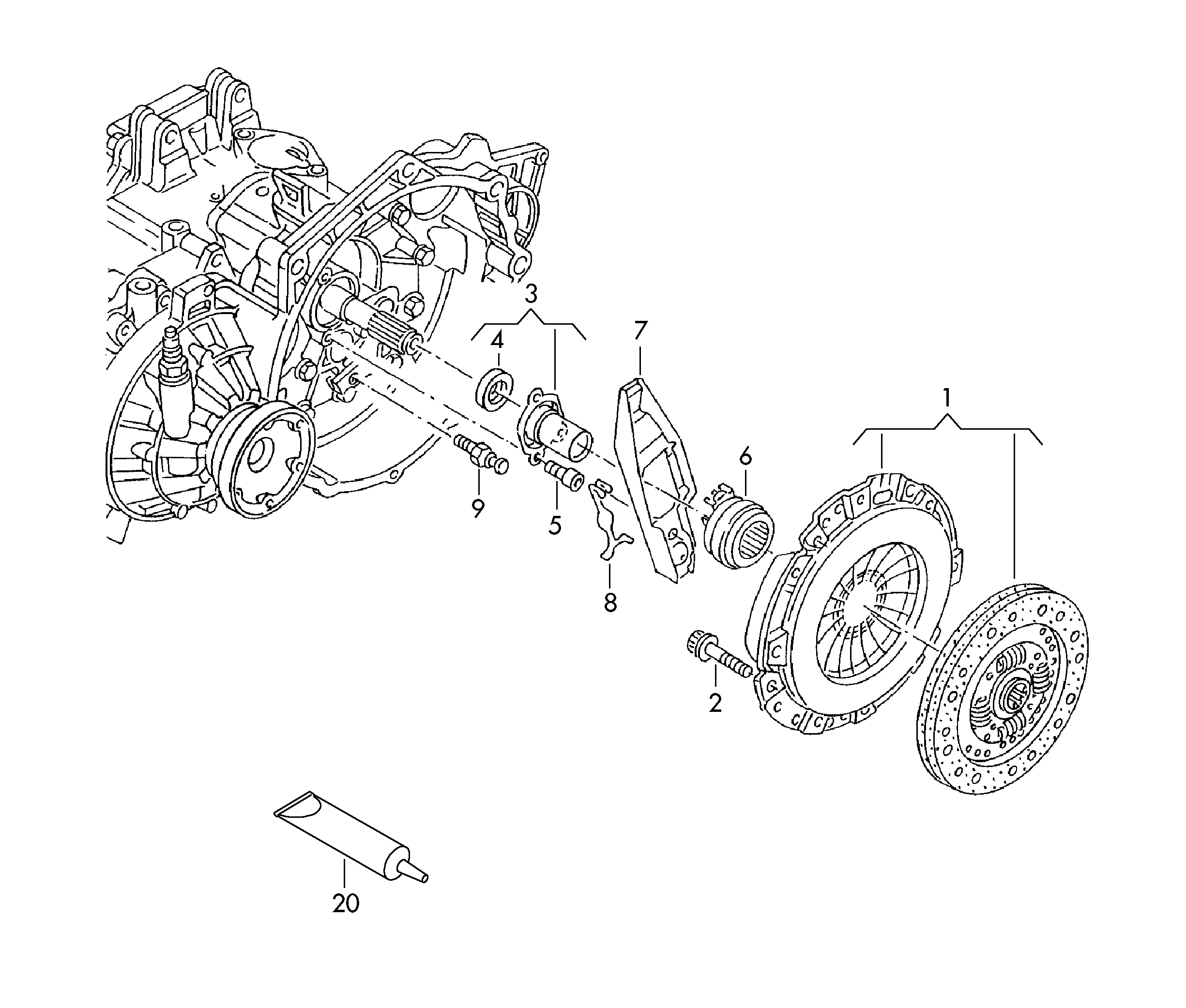 Skoda 03G 141 015 N - Debriyaj seti parts5.com