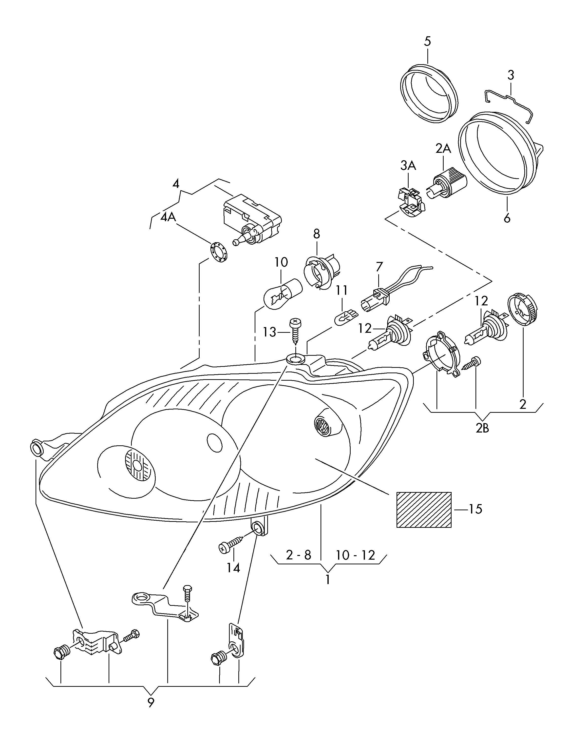 Skoda 1K6 941 295 - Control, actuator, headlight range adjustment parts5.com