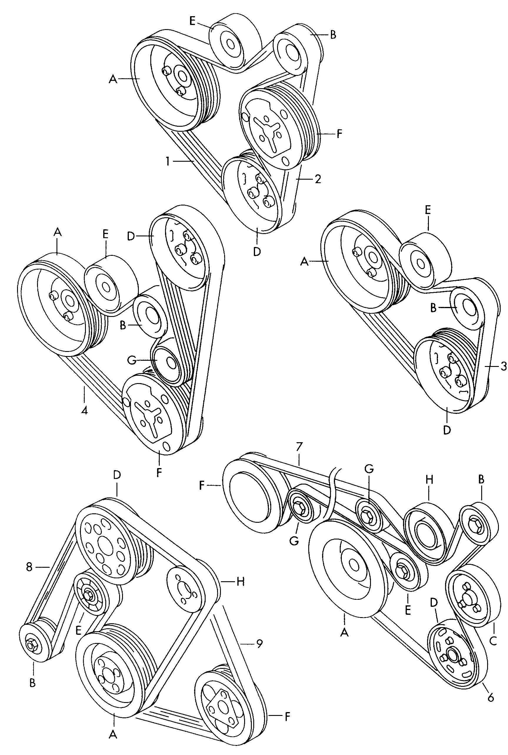 VW 03G 903 137 B - Пистов ремък parts5.com