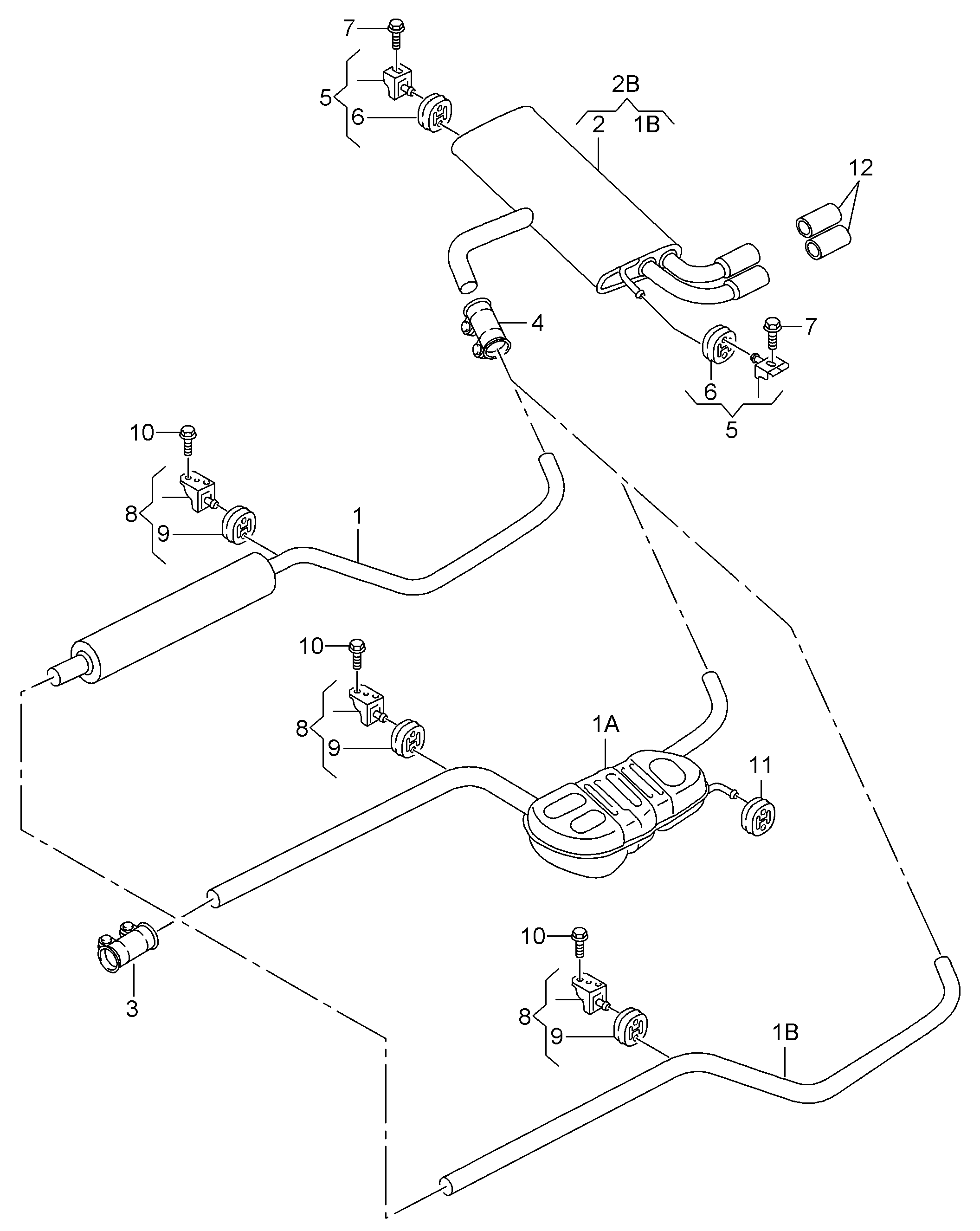 Seat 5Q0253147 - Držač, prigušivač zvuka parts5.com