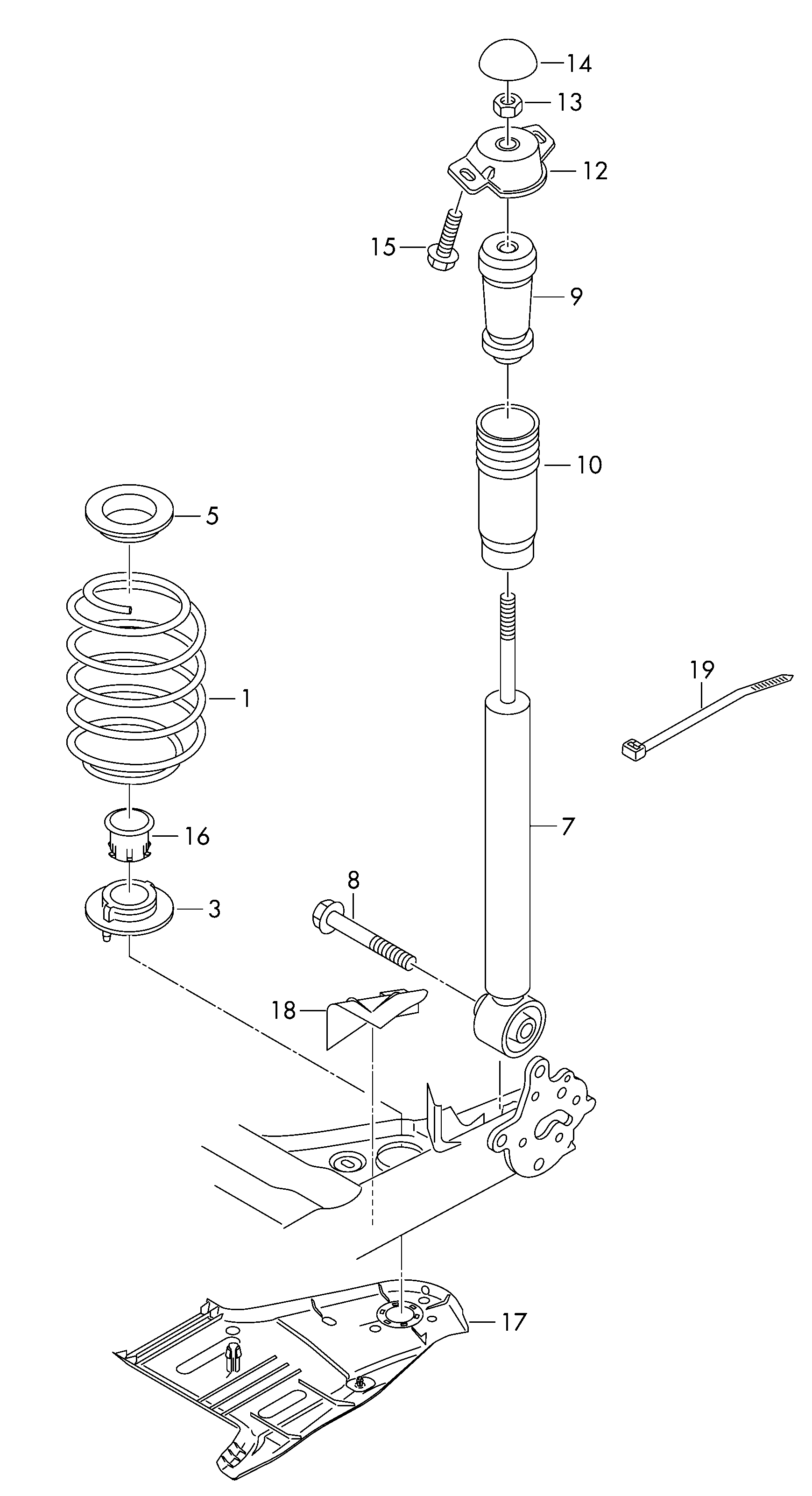 AUDI 5Q0 512 149A - Alojamiento de muelle parts5.com