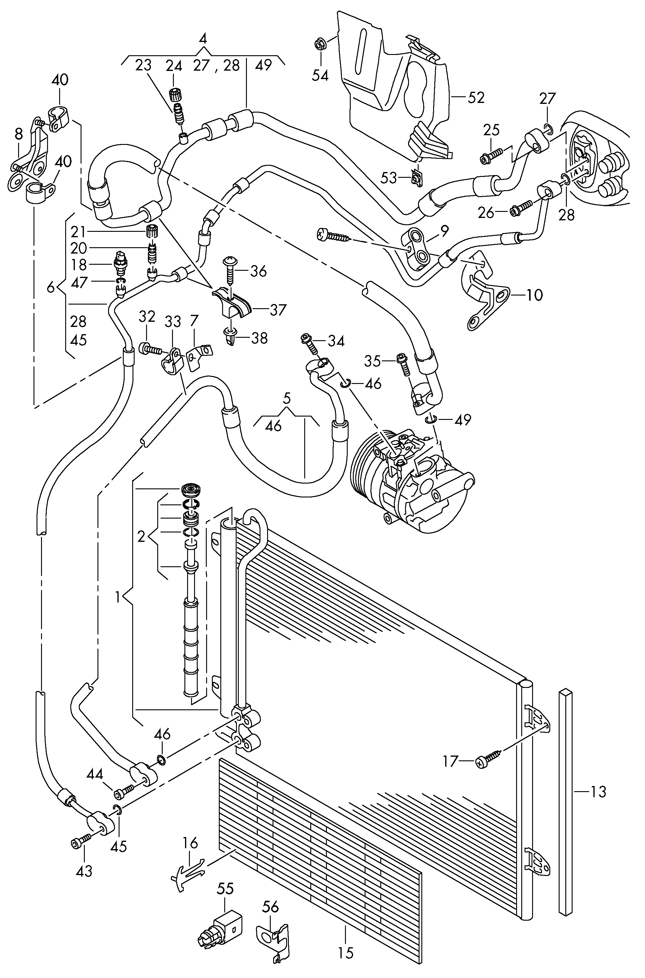 AUDI 3C0 820 411 C - Condenser, air conditioning parts5.com