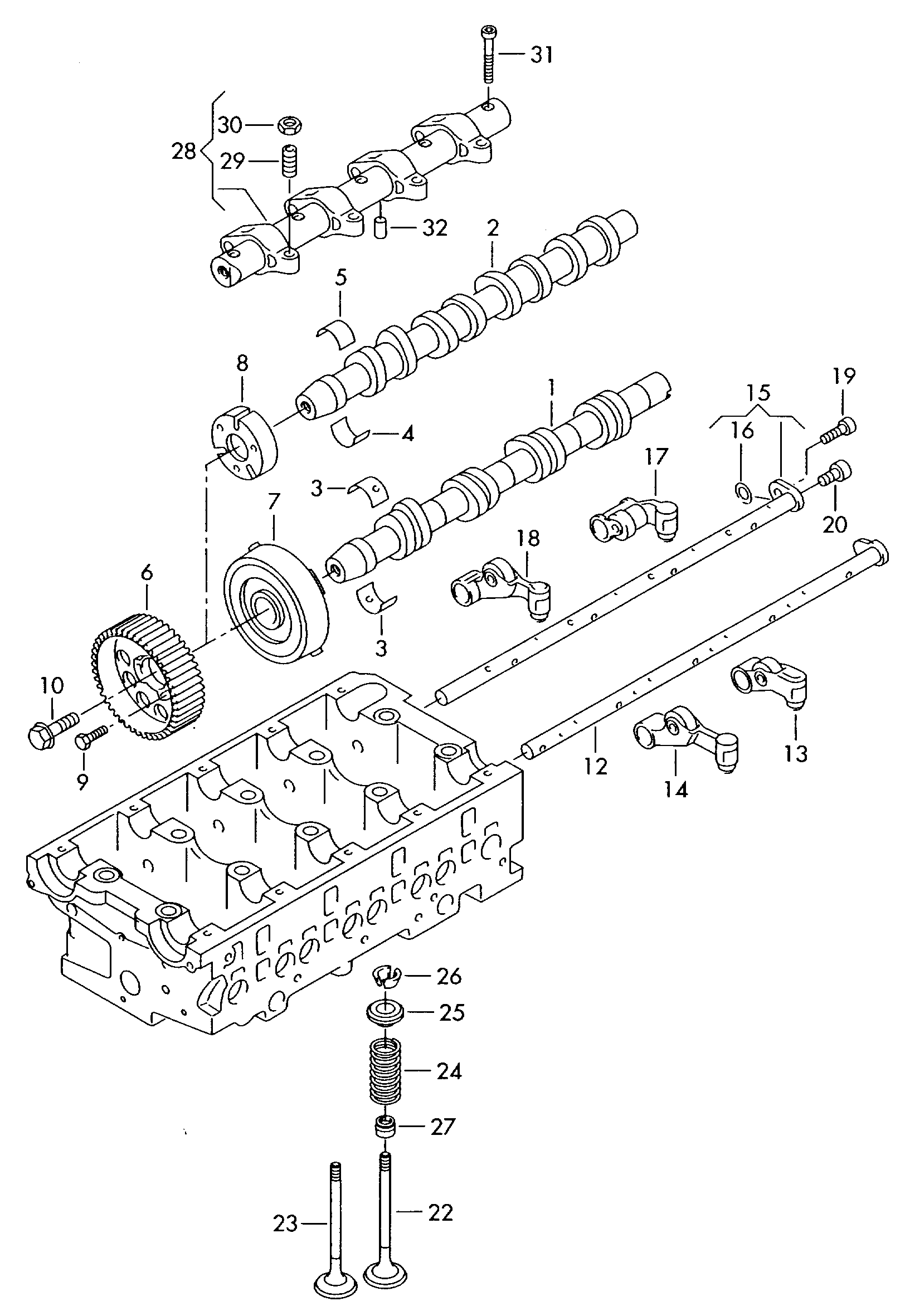 VW 03G 103 652 A - Bucsi ax cu came parts5.com