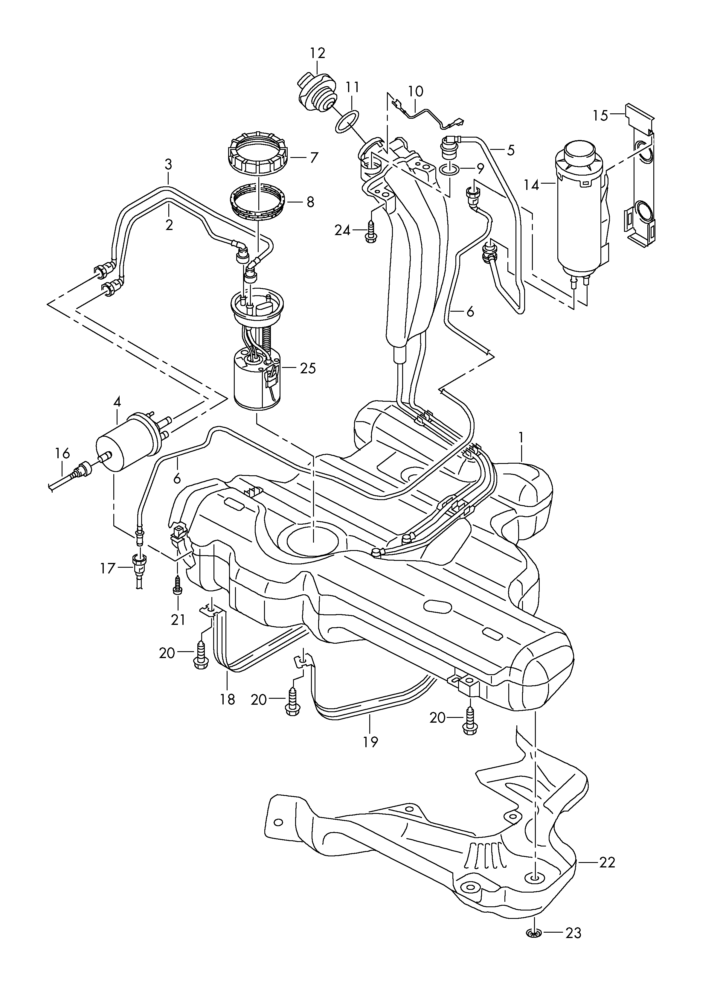 CUPRA 6Q0201051J - Filtru combustibil parts5.com