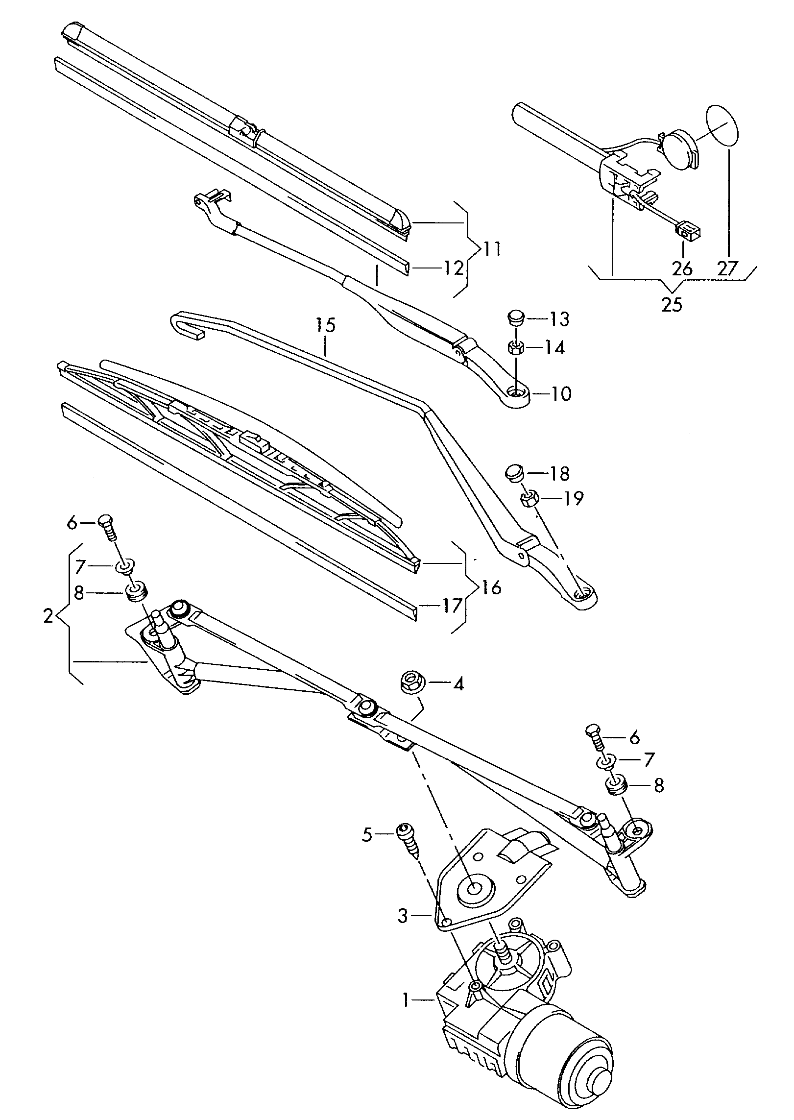 VAG 1K0 955 429 B - Stieracia liżta parts5.com