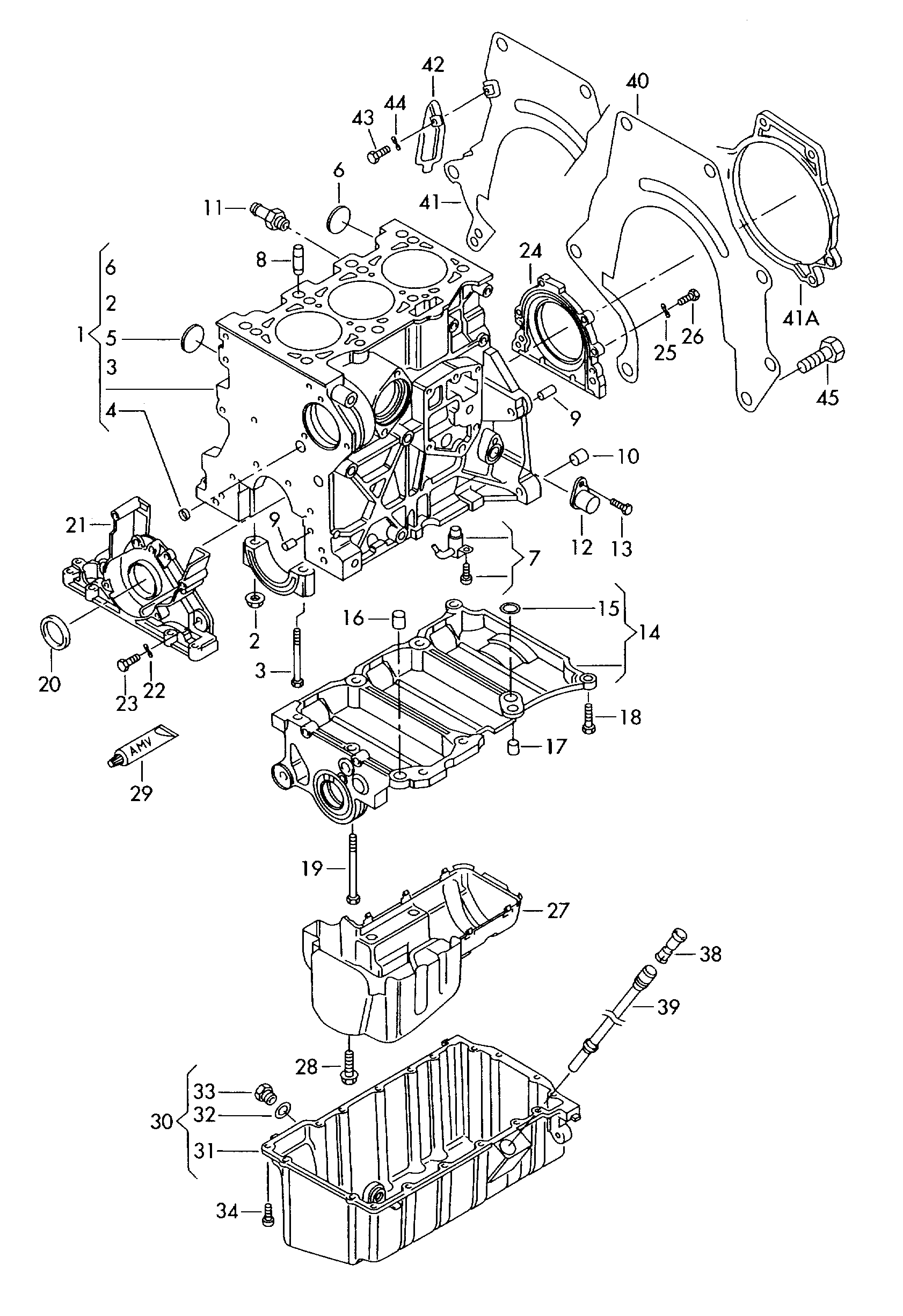 VW 06A103171A - Sealing flange parts5.com