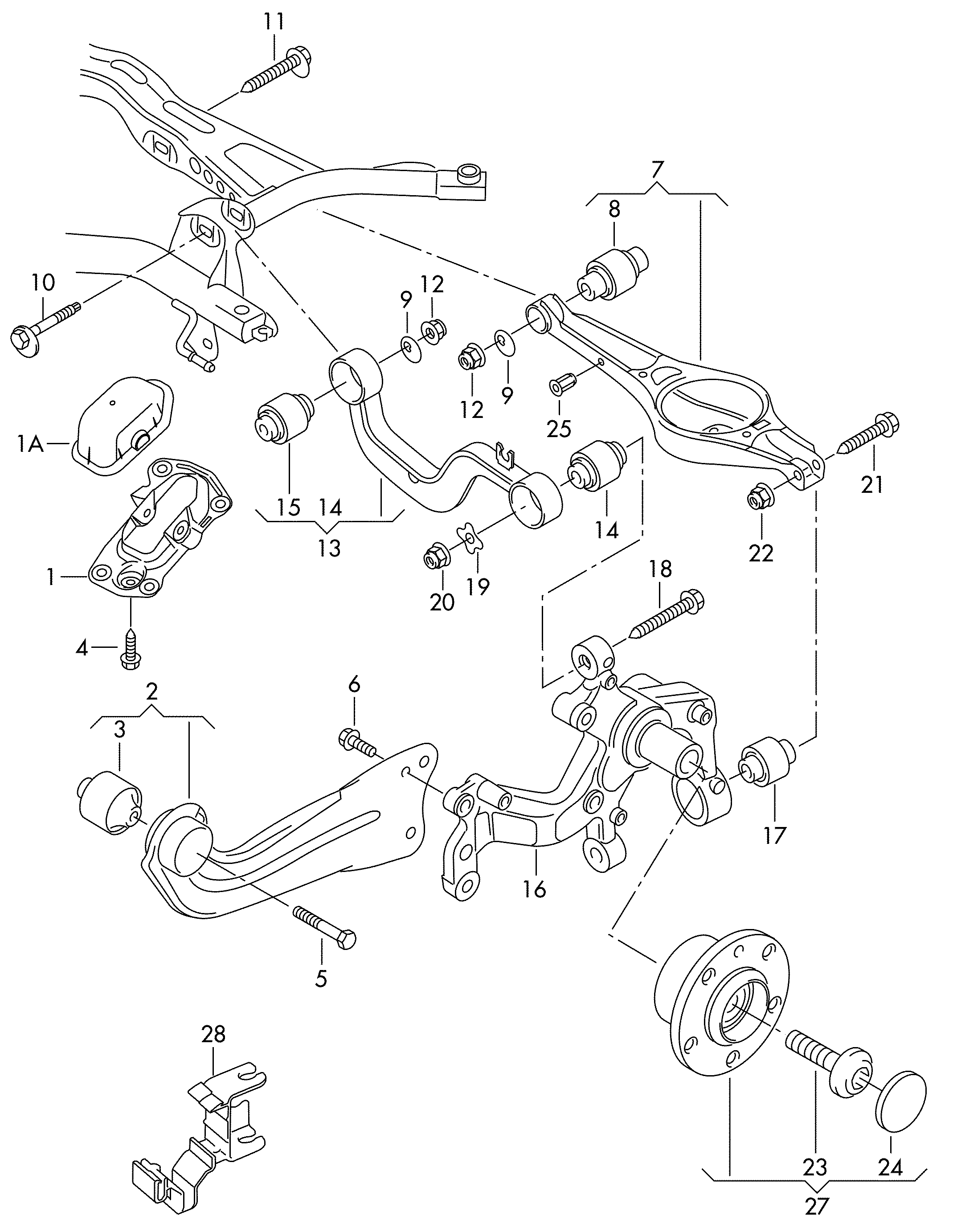 AUDI 5Q0 505 323 C - Suport,trapez parts5.com