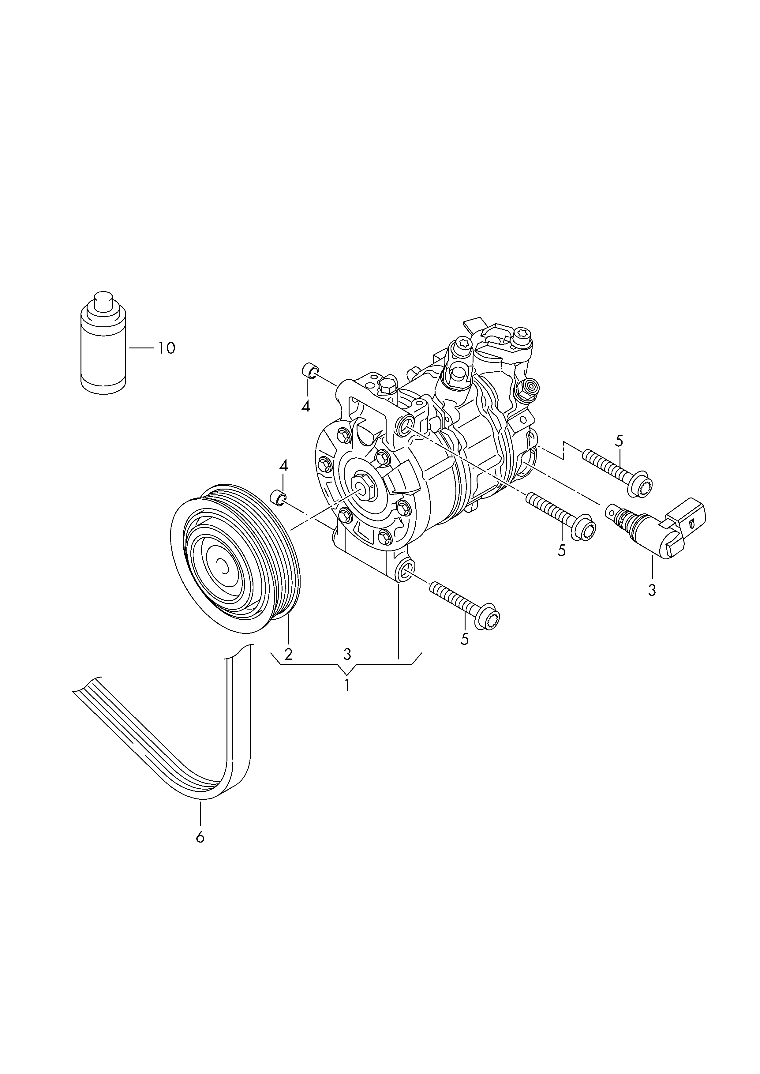 VW 5K0820803 - Compresseur, climatisation parts5.com